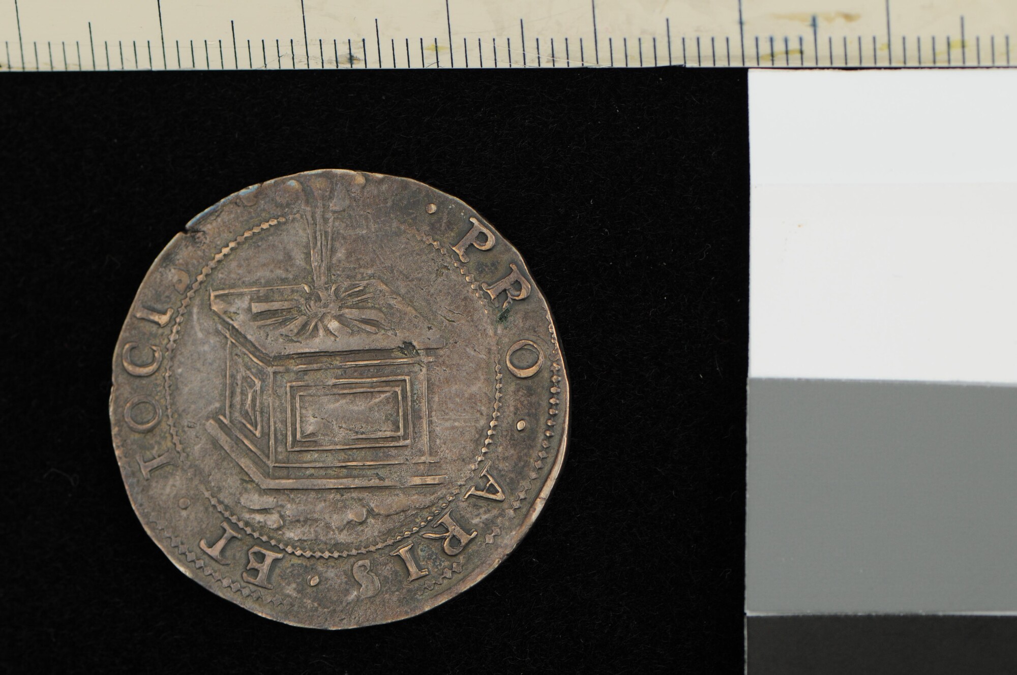 A.0023(036); Rekenpenning van Zeeland op de oproep tot waakzaamheid na de afgeslagen vredesonderhandelingen, 1592; jeton