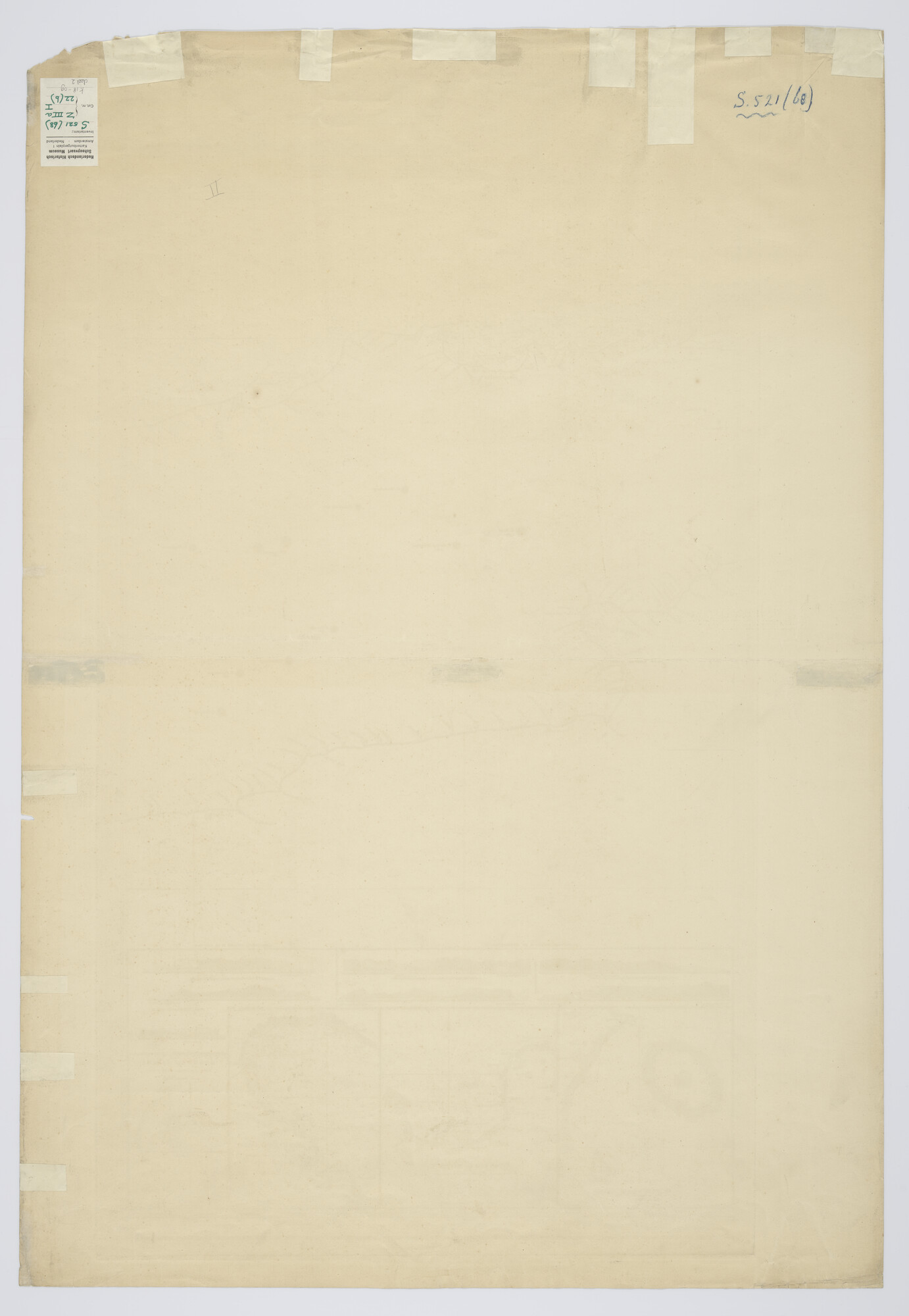 S.0521(068); Kaart in 5 bladen van Java en omliggende eilanden door jhr P. Melvill van Carnbee opgenomen in opdracht van E. Lucas 1842; zeekaart