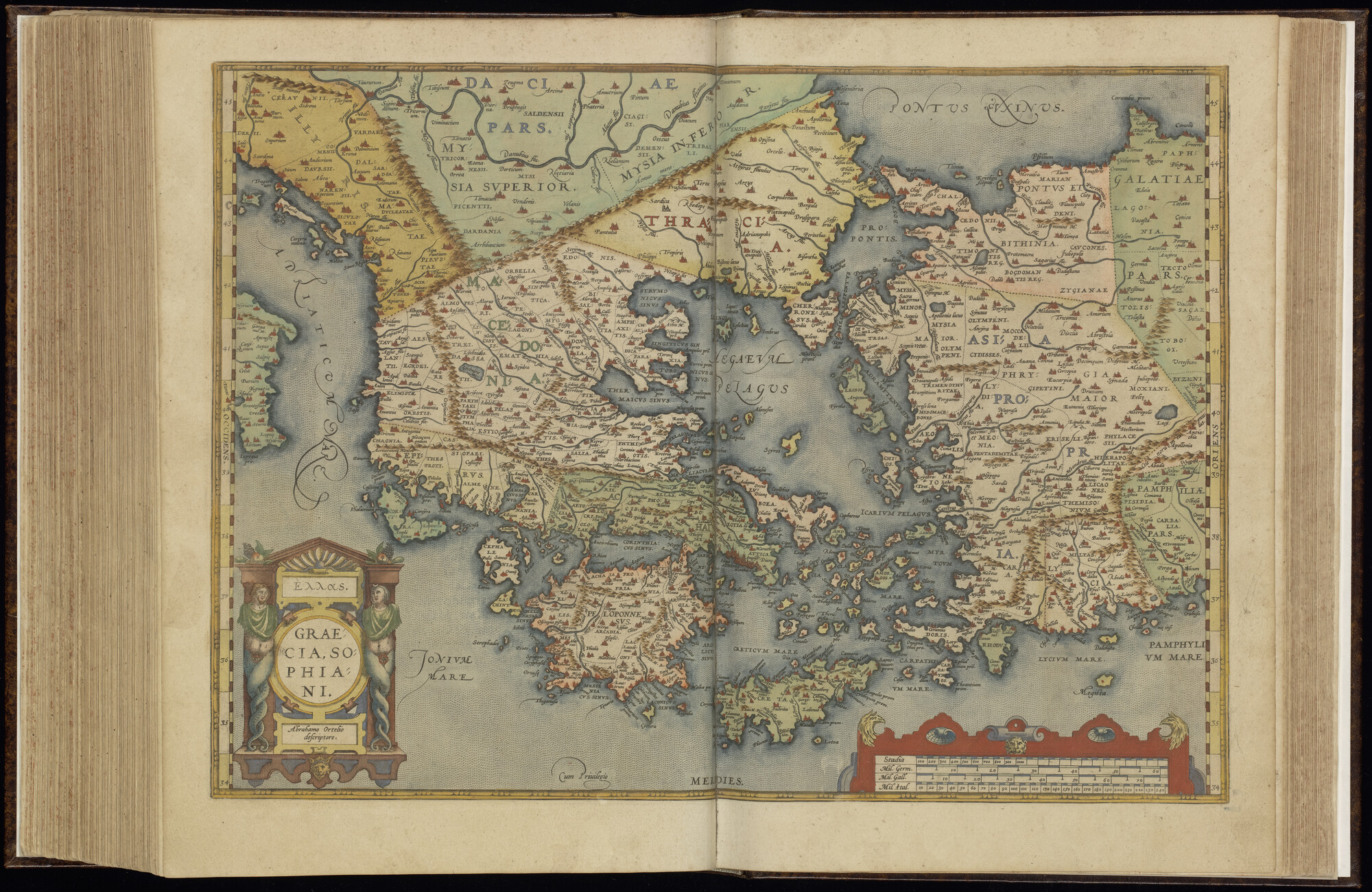 A.0145(042) [kaart 095]; Kaart van Griekenland, Macedonië, Albanië en West-Turkije; kaart