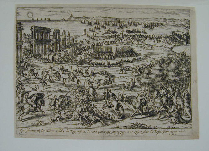 A.0145(027)005; 'Eyn Schermutzel der Mohren widder die Keyserische; prent