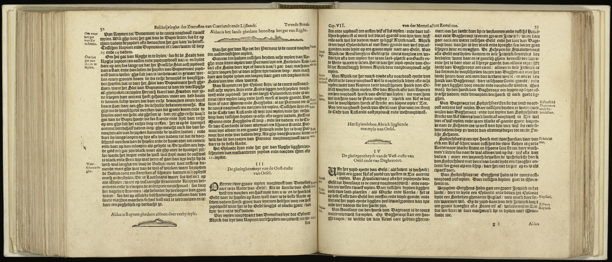 S.1496 [kaart 099]; Beschrijving en kustaanzicht van de Golf van Riga; kaart