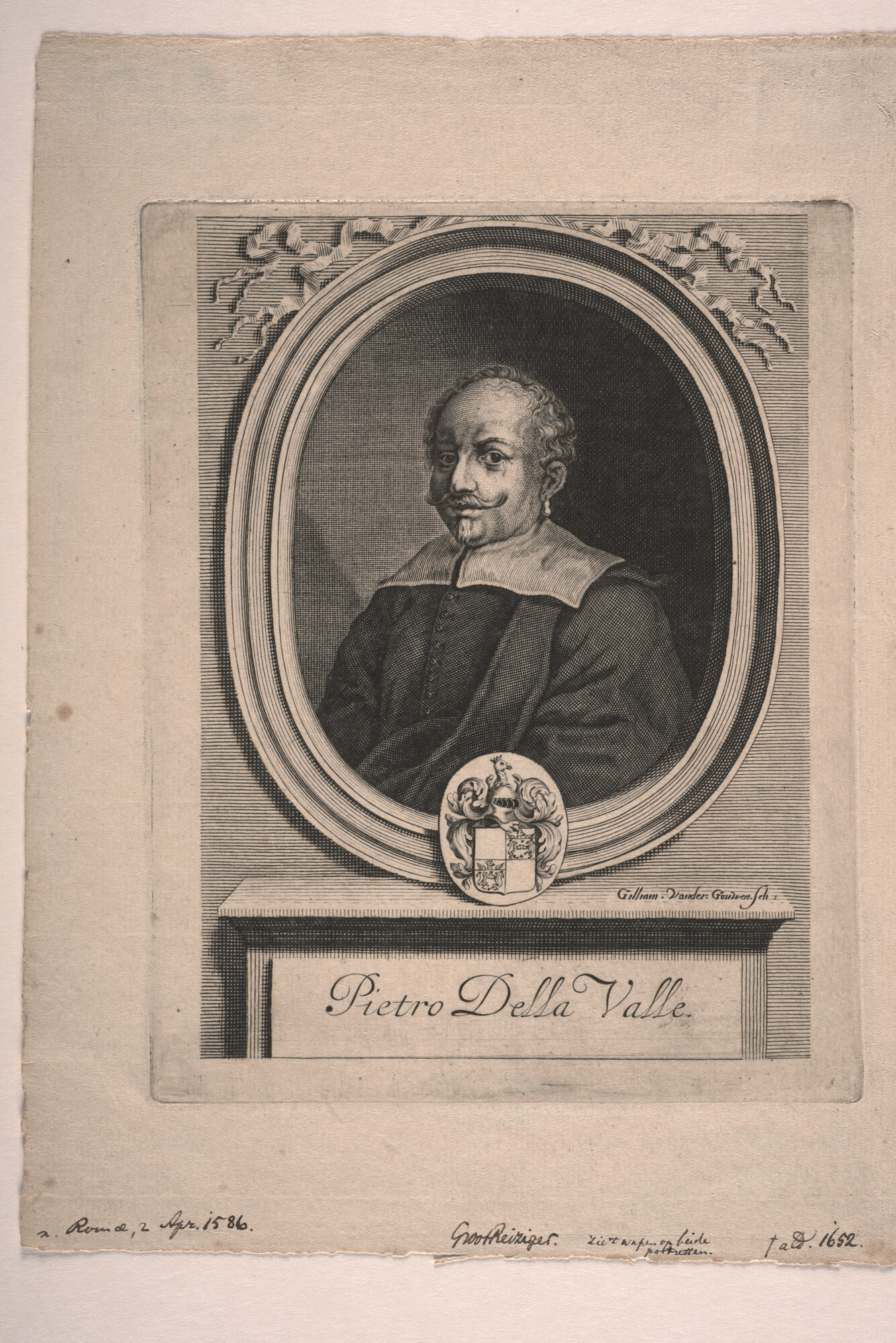 A.0075(187); Portret van Pietro della Valle, een groot reiziger; prent