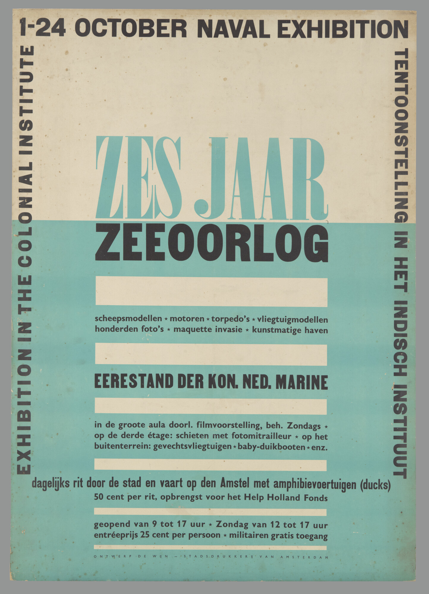 2010.2373; Zes jaar zeeoorlog; affiche