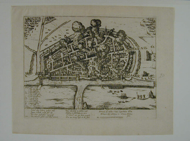 A.0145(027)273; Neuss geplunderd, 26 juli 1586; prent