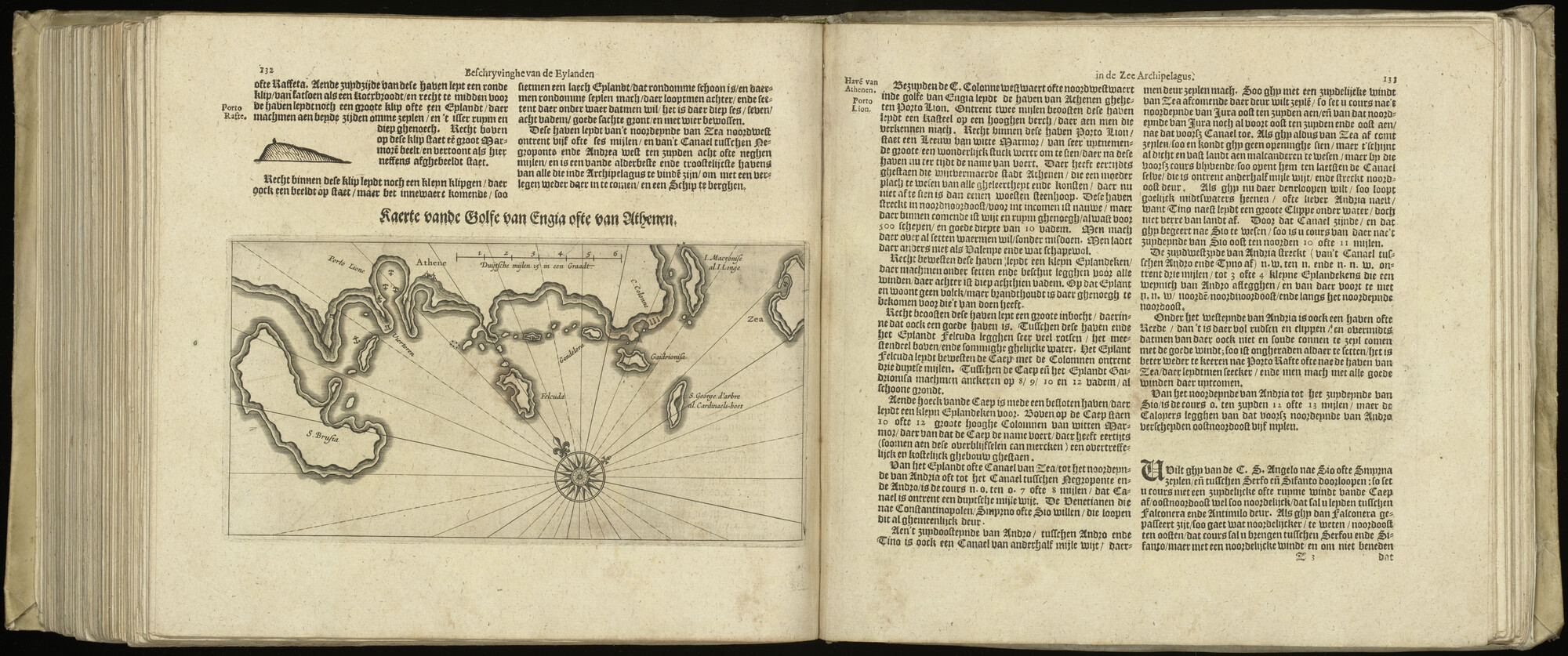 S.2856 [kaart 255]; Kaart van Zuid-Griekenland en de baai van Athene; kaart