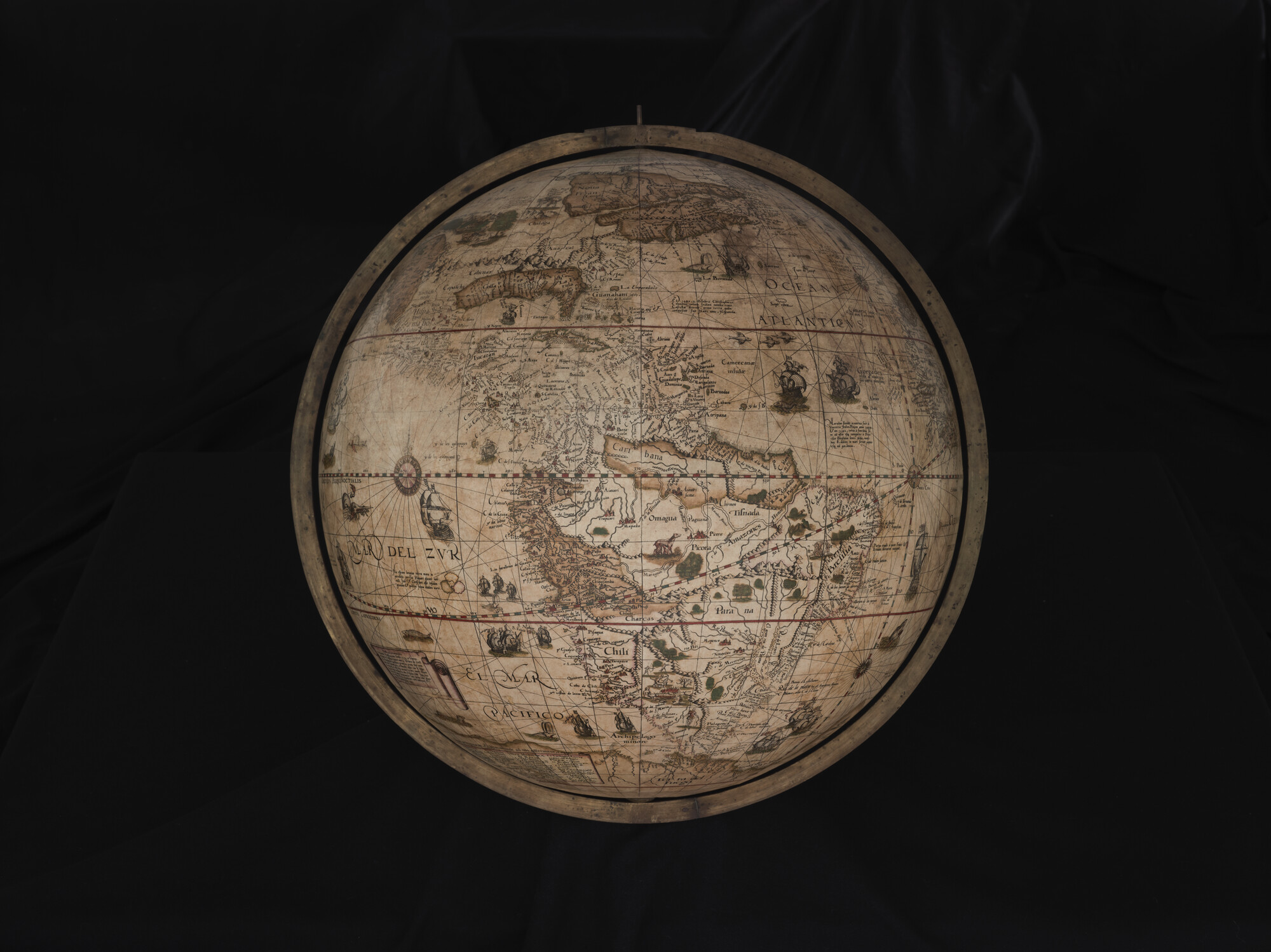 A.1140; Aardglobe van 52,5 cm doorsnede door Jacob Floris van Langren, 1589; globe