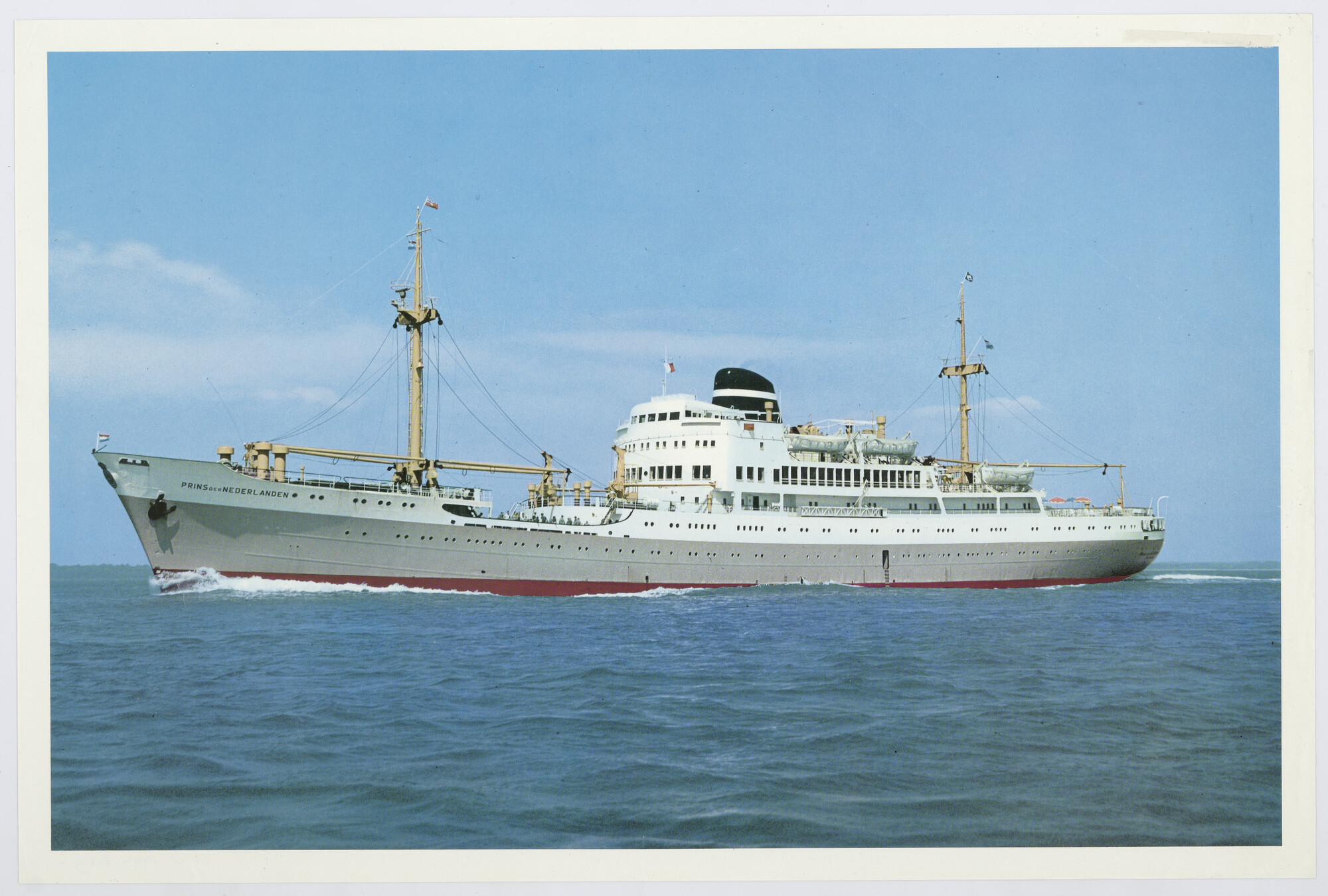 1994.5059; Het vracht-passagiersschip ms. Prins der Nederlanden van de KNSM; affiche