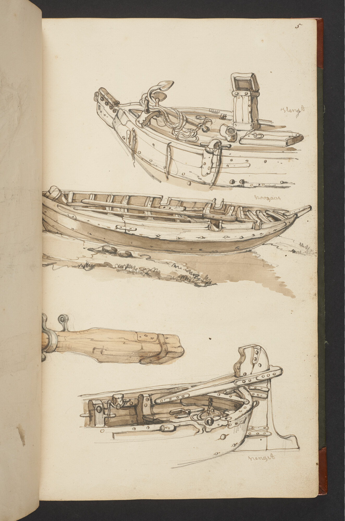 A.3222; Schetsboek met tekeningen door Albertus van Beest en Louis Meijer; schetsboek