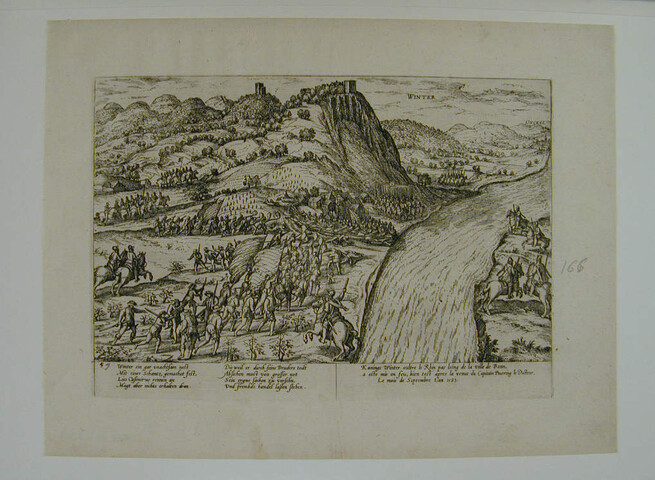 A.0145(027)231; Königswinter door Truchsess verbrand, september 1583; prent