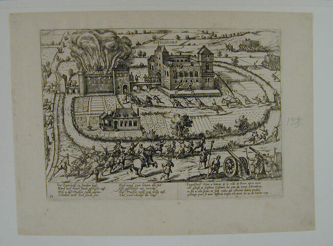 A.0145(027)233; Poppelsdorf bij Bonn op Truchsess genomen, 14 november 1583; prent