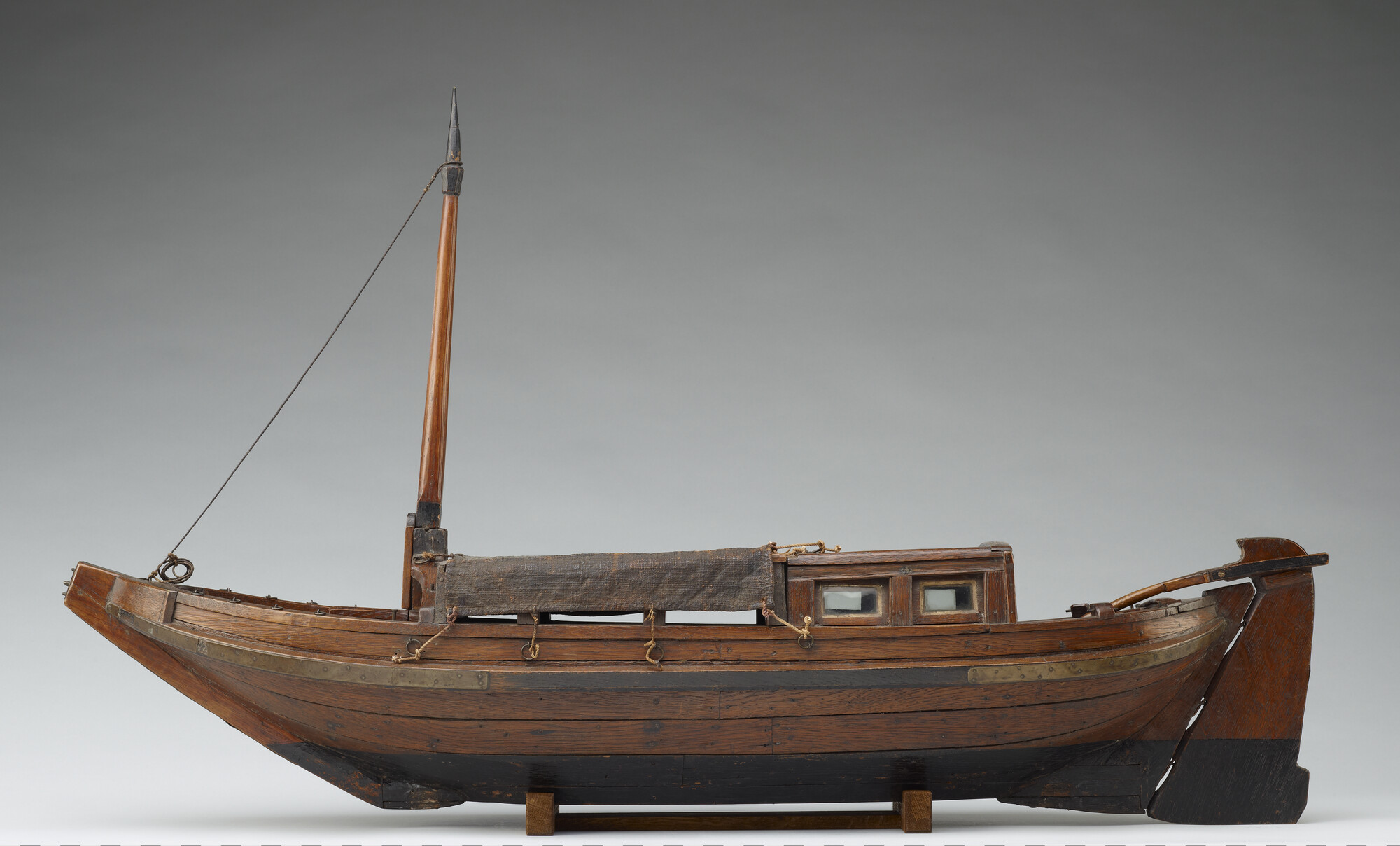 A.0115(05); Model van een trekschuit; scheepsmodel