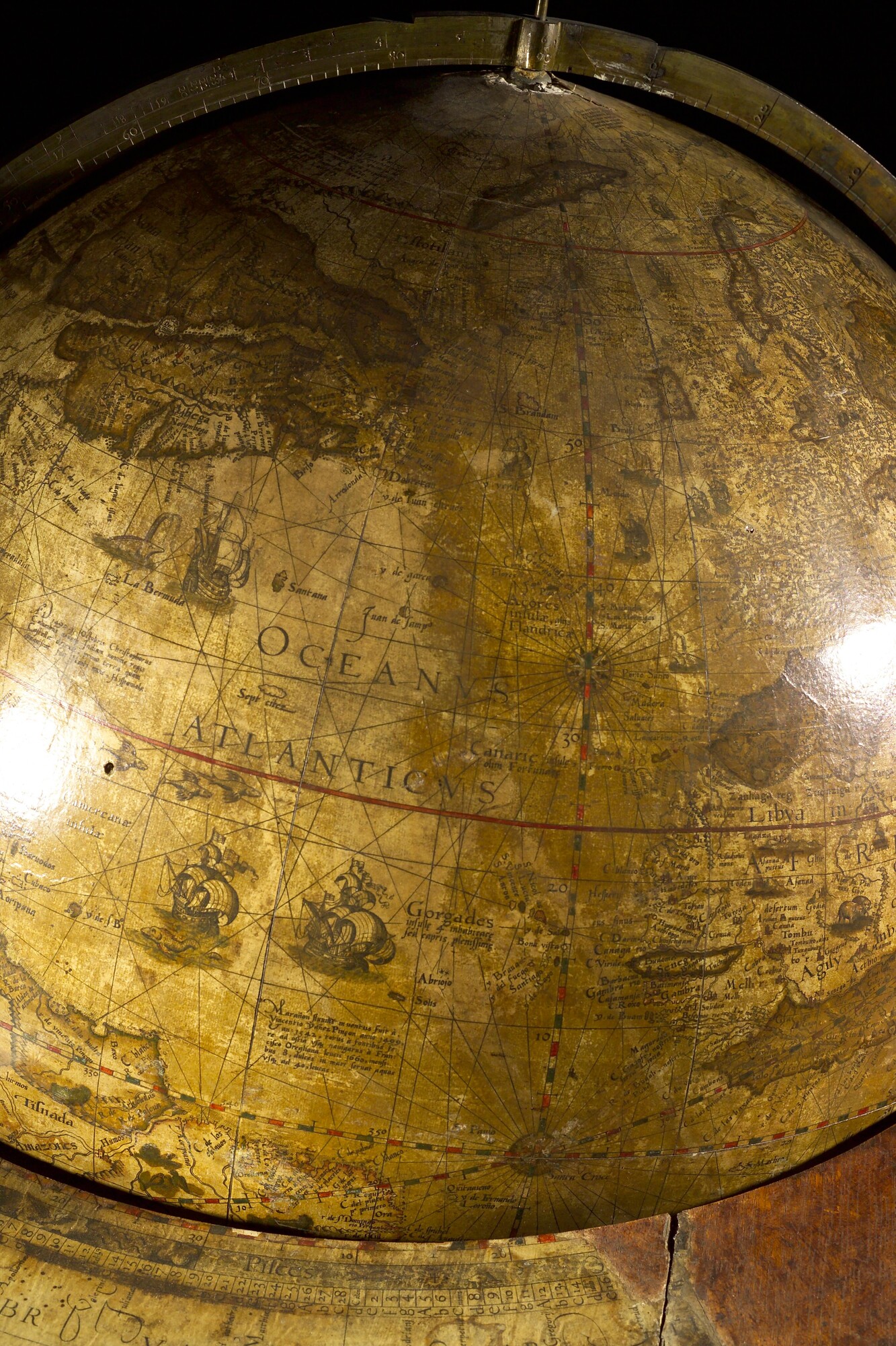 A.1140; Aardglobe van 52,5 cm doorsnede door Jacob Floris van Langren, 1589; globe