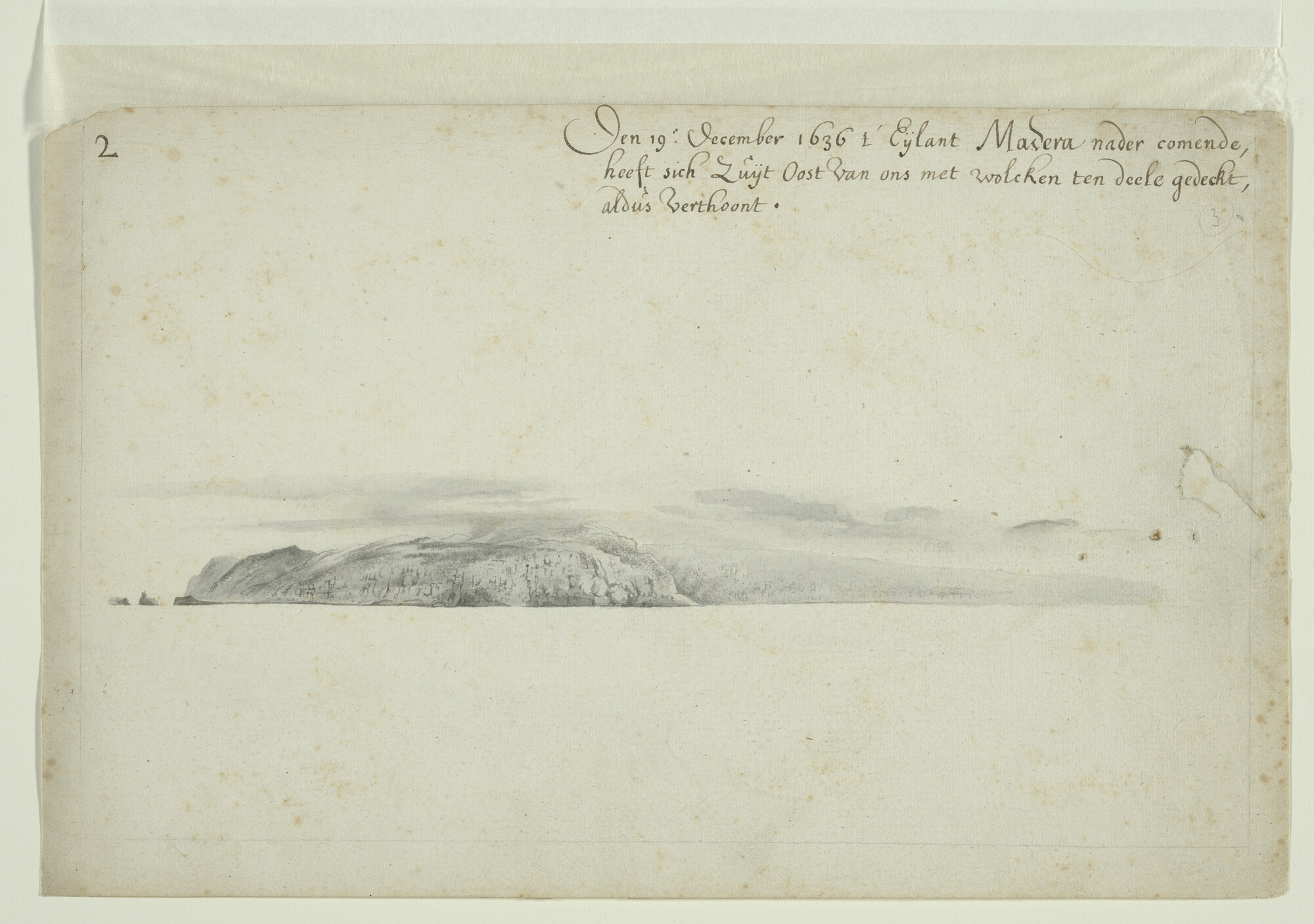 A.3457(03); Landverkenning van het eiland Madeira; tekening
