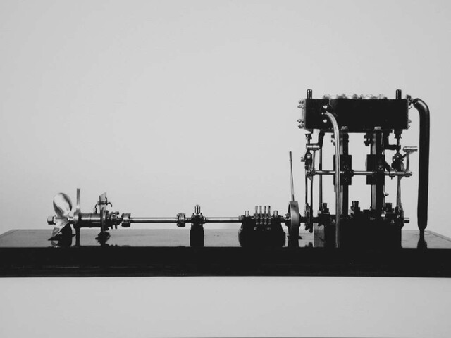 A.4823; Model van een compoundmachine; schaalmodel