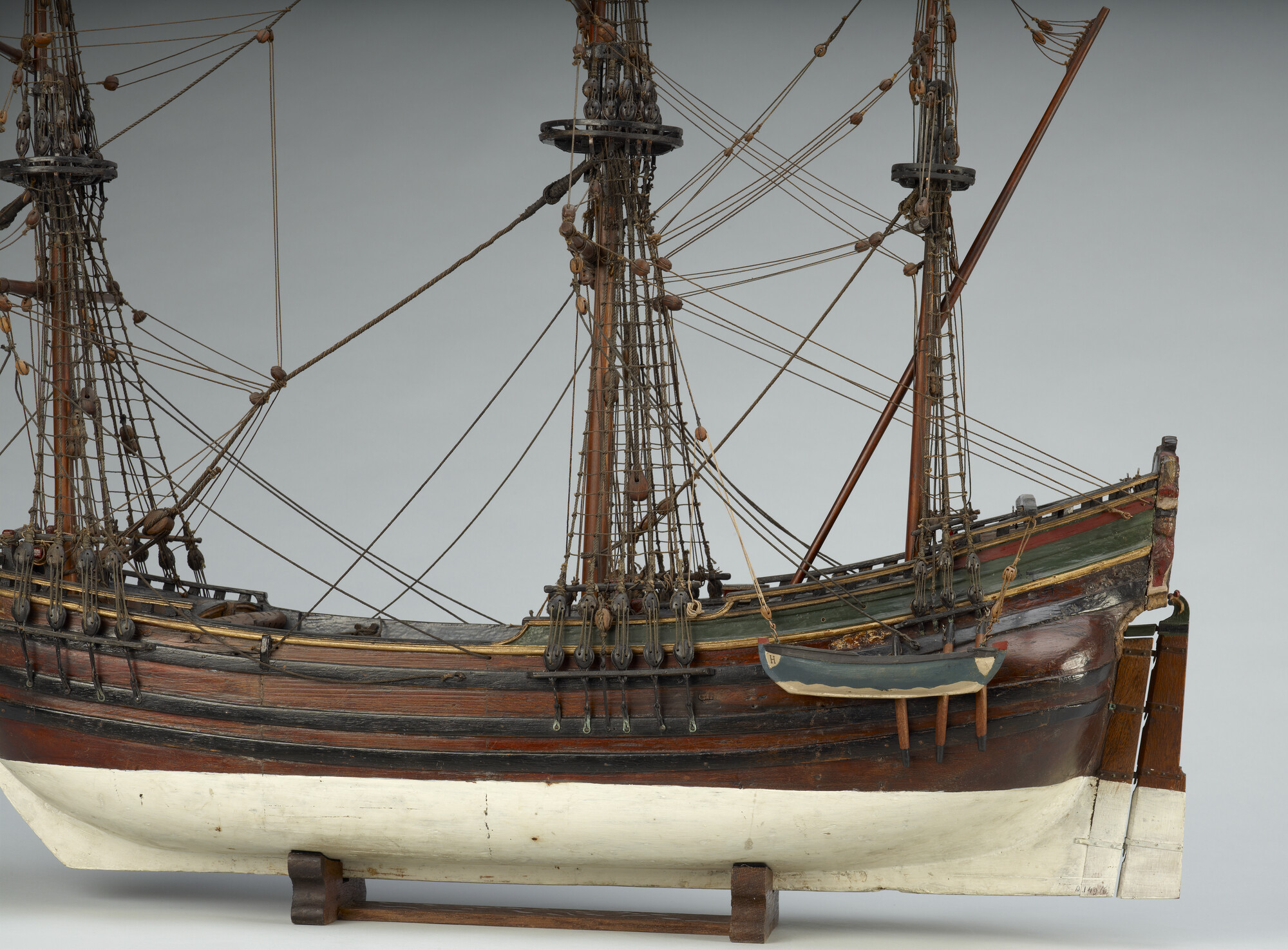 A.0149(0006); Model van de walvisvaarder Wilhelm Prins van Oranje; scheepsmodel