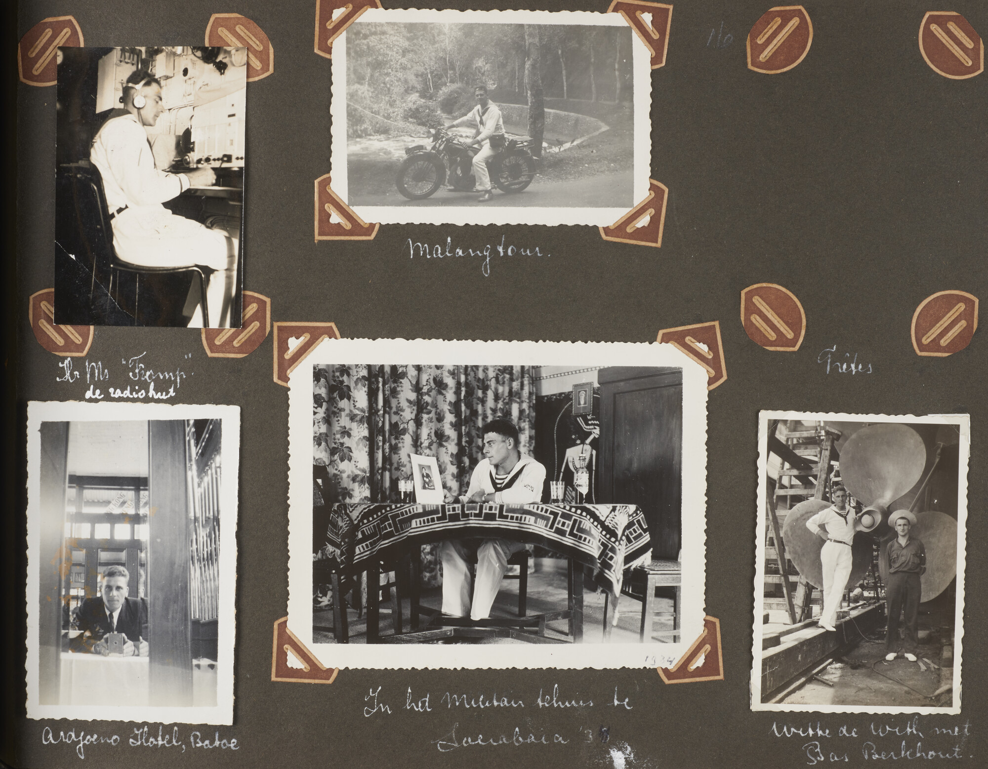 2019.0972; Fotoalbum van luitenant-ter-zee 2e klasse bij de Dienst der Conservatie Bouwen Huisman (1912-2001); fotoalbum