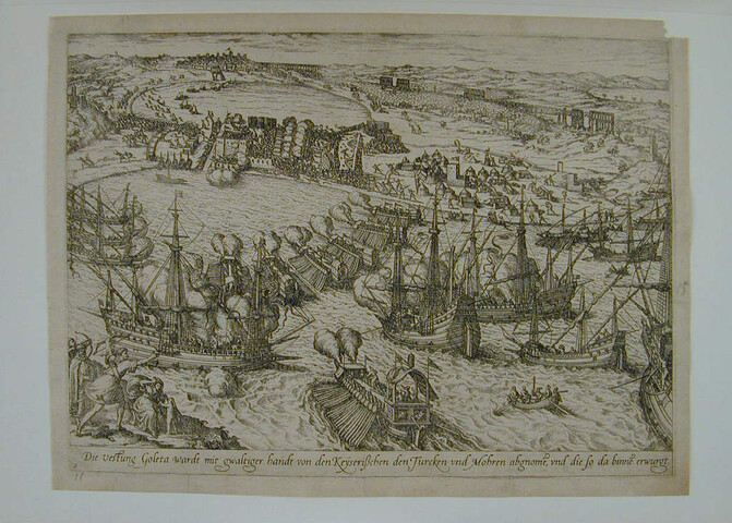 A.0145(027)004; Vesting Goleta door de Keizerlijken ingenomen; prent
