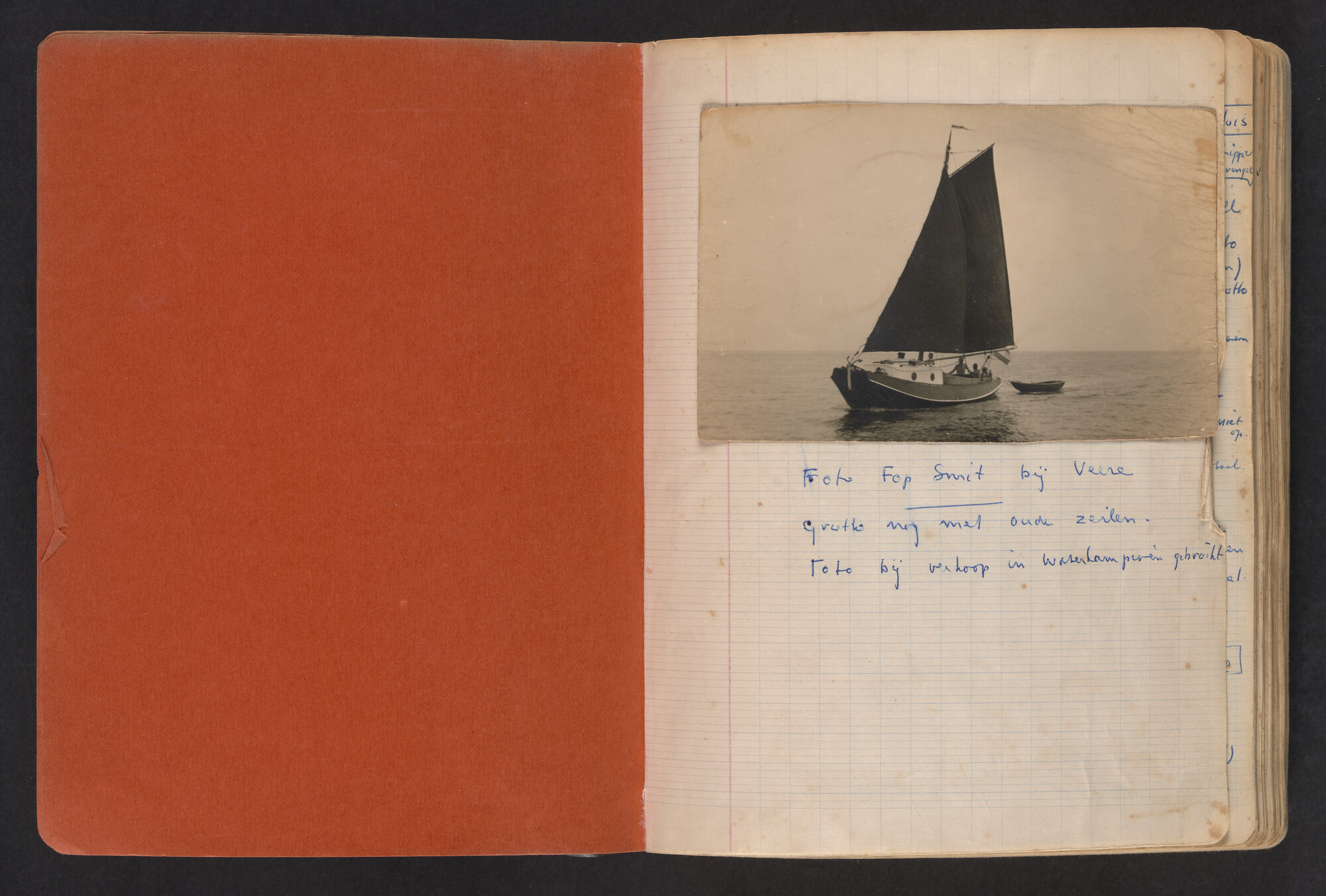 2017.0796; Logboek c.q. fotoalbum van o.a. reizen met zeeschouw Grutto in Nederland, 1963-1965; logboek