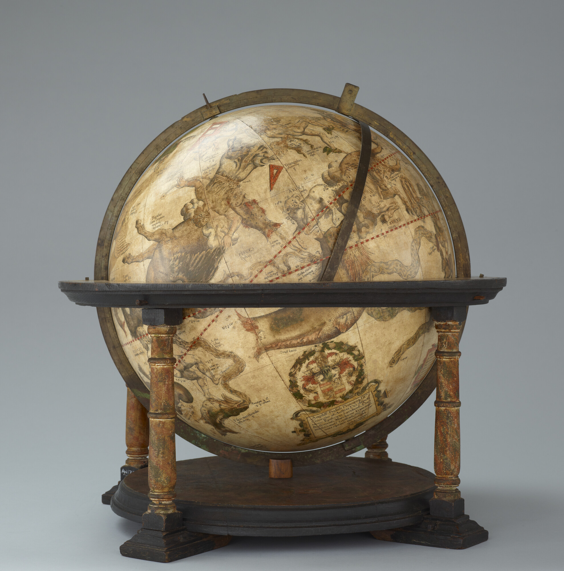 A.1175(01); Hemelglobe van 42 cm door Gerard Mercator, 1551; globe
