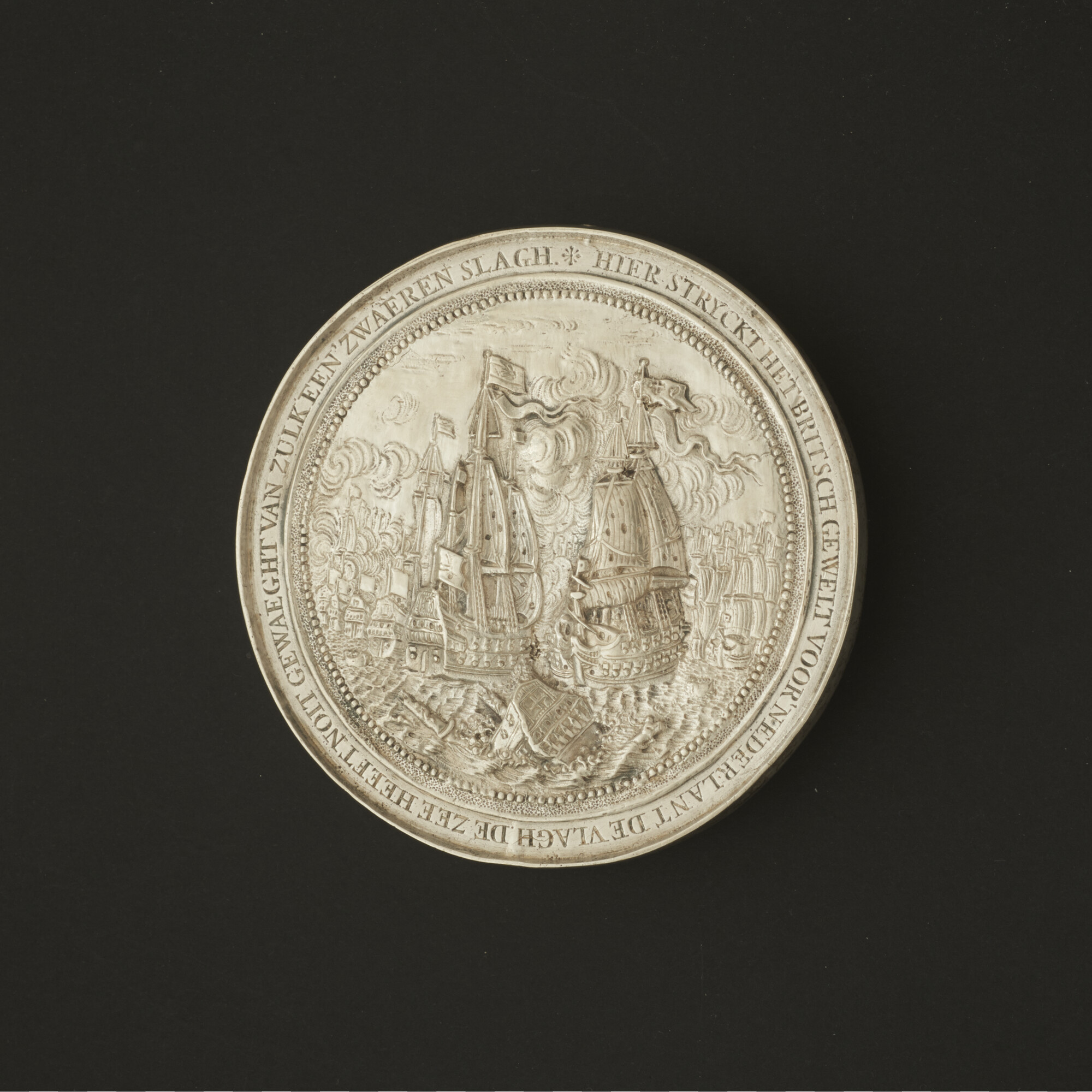 S.0004(01)09; Penning op Cornelis Tromp, luitenant-admiraal van Holland, 1666; penning