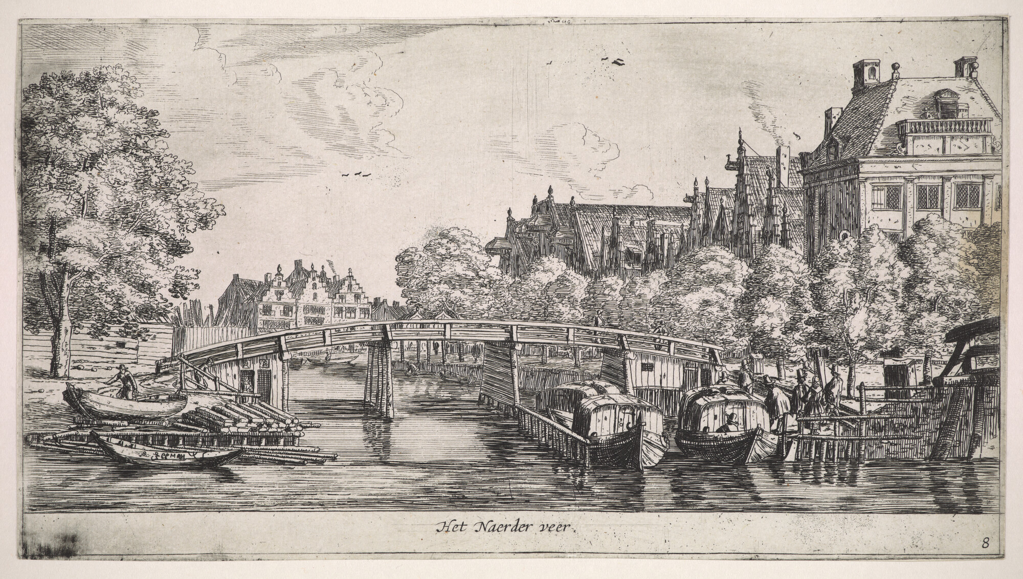 A.0149(0315); Prent van het Naarderveer; prent