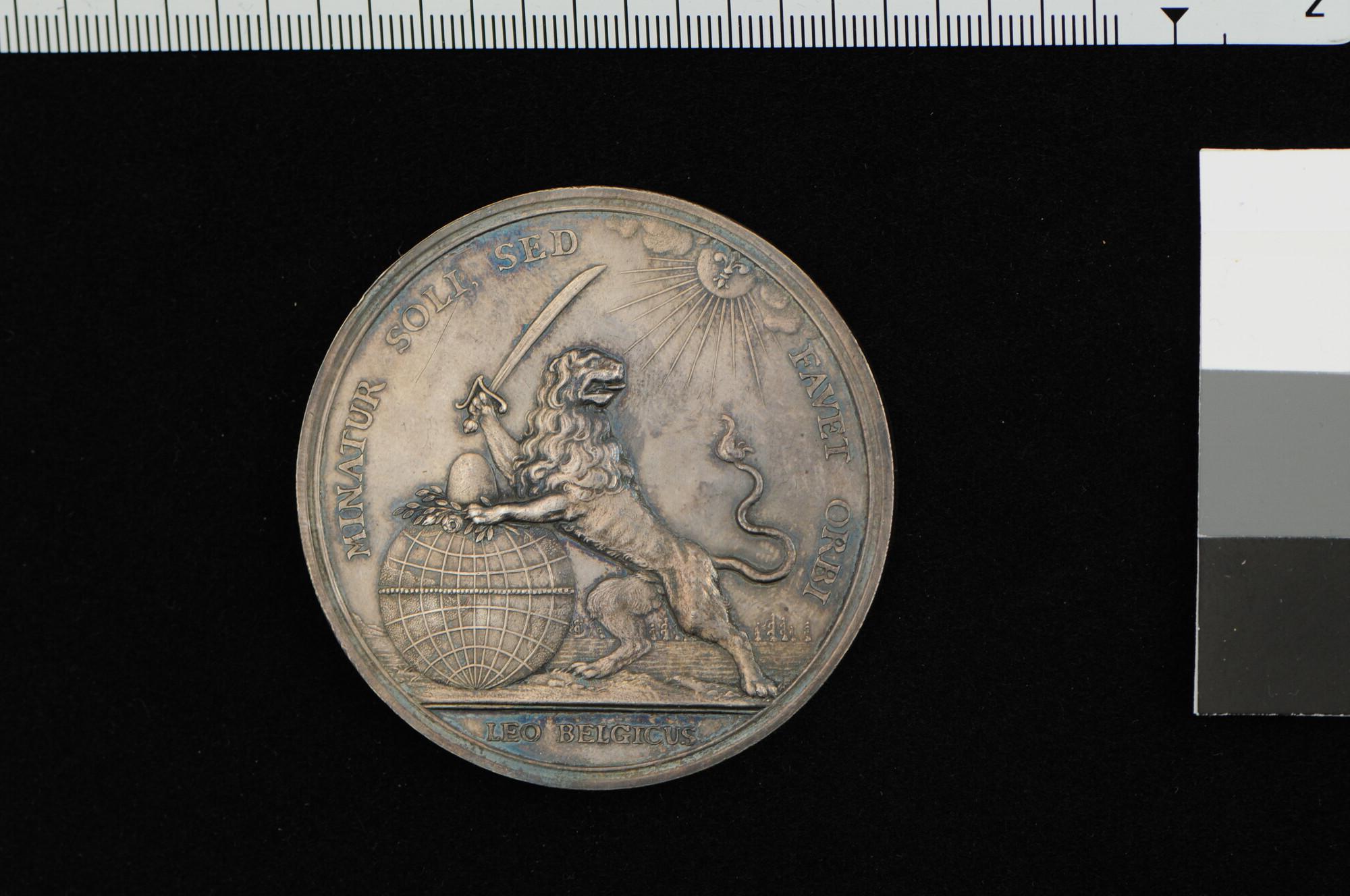 S.0515(02); Penning op de landing van Willem III bij Torbay, 1688; penning