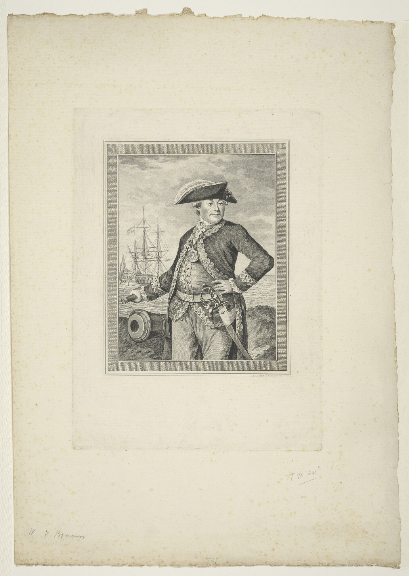 A.0145(179)5 [nr 0001]; Portret van Willem van Braam; prent