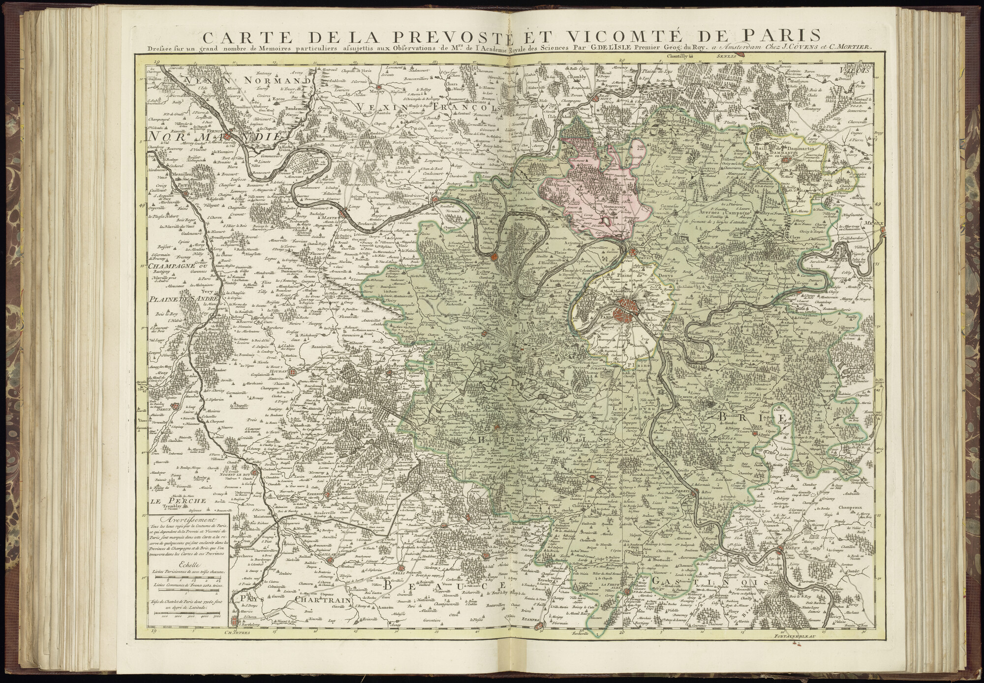 B.0032(027) [kaart 044]; Kaart van het Île de France; kaart