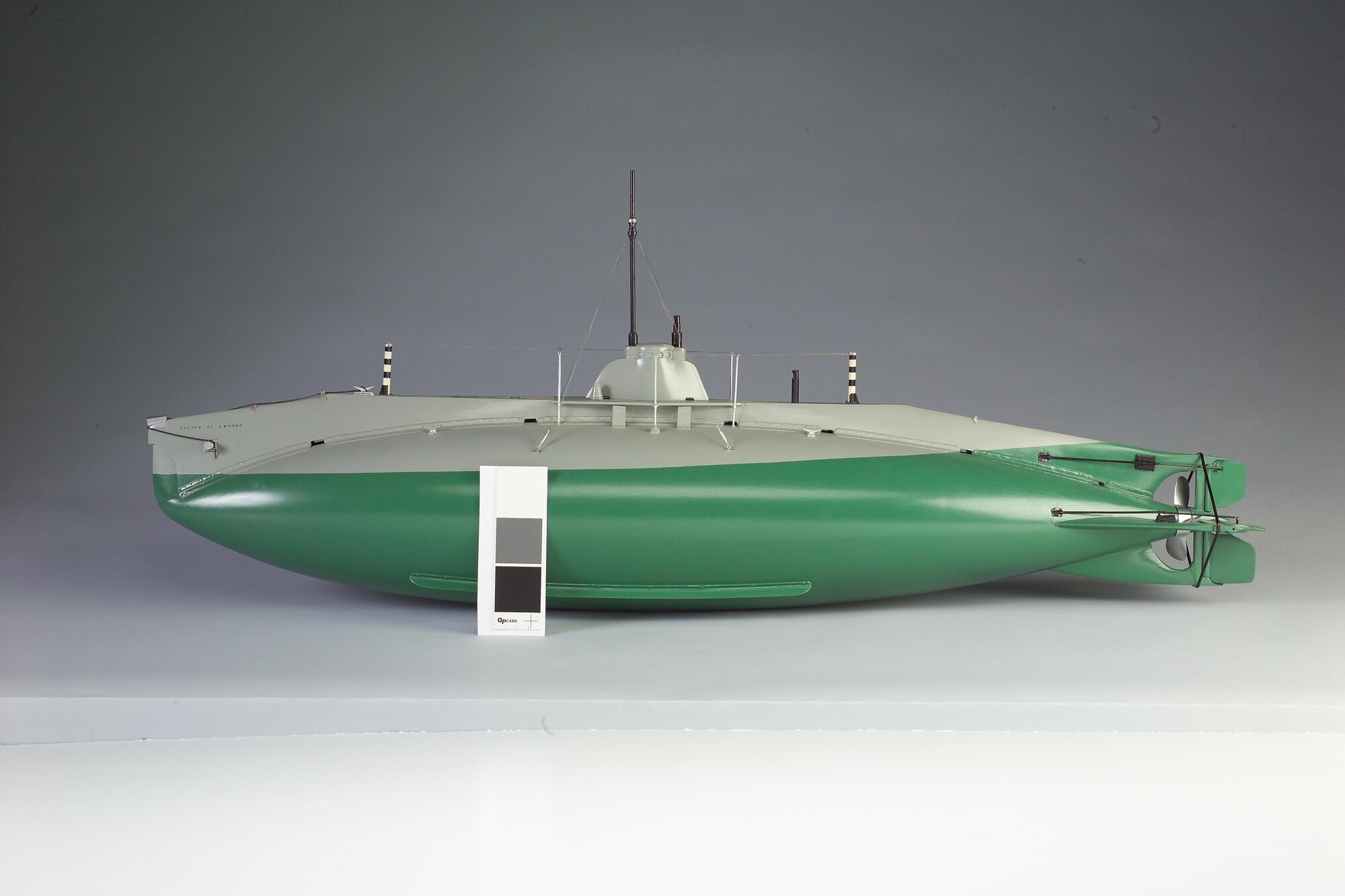 S.0602; Model van de onderzeeboot Hr.Ms. Luctor et Emergo; scheepsmodel