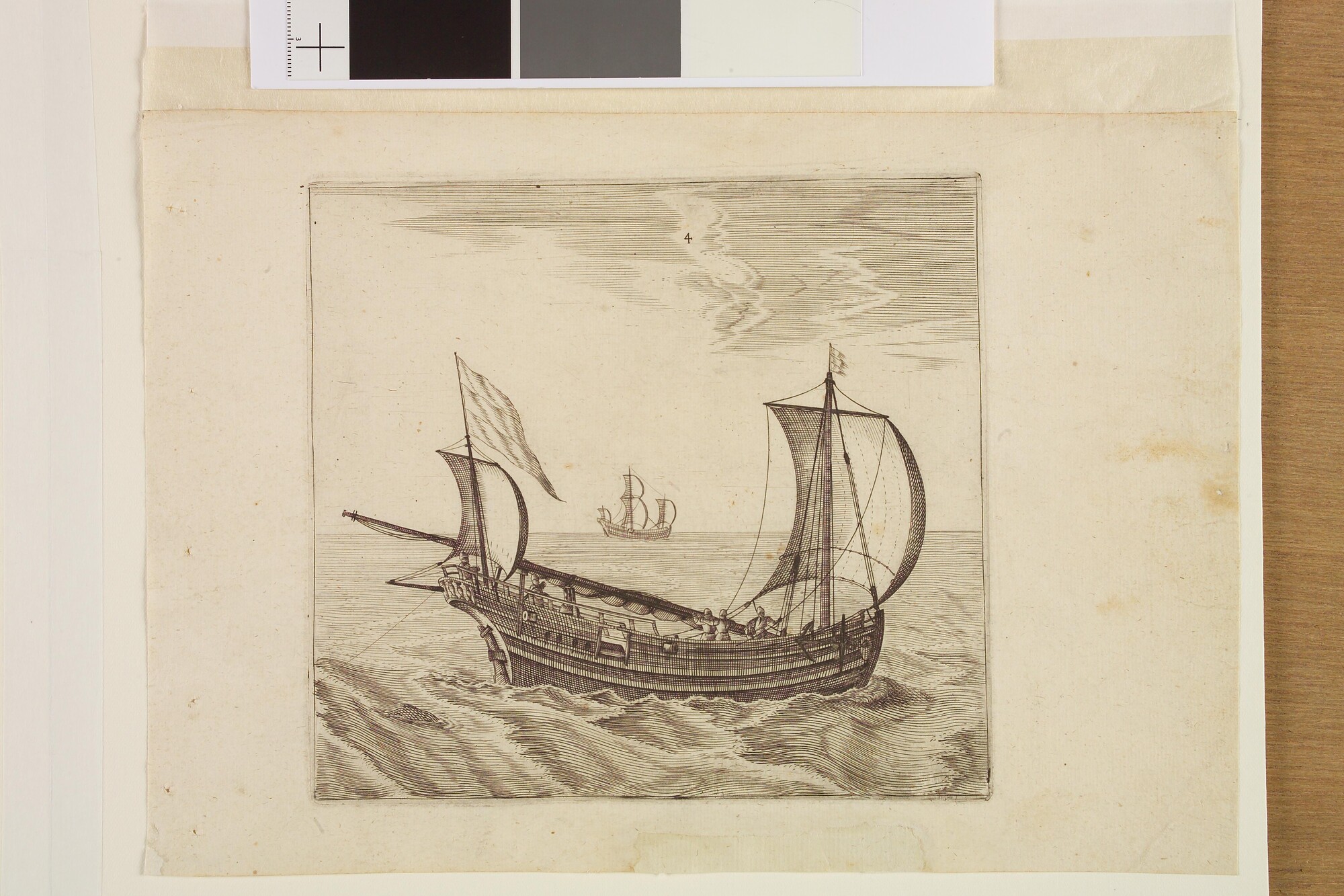A.5177(03); Een haringbuis aan de vleet; prent