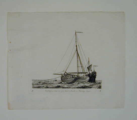 A.0149(0112); Prent uit de suite 'Verscheide soorten van Hollandse schepen'; prent