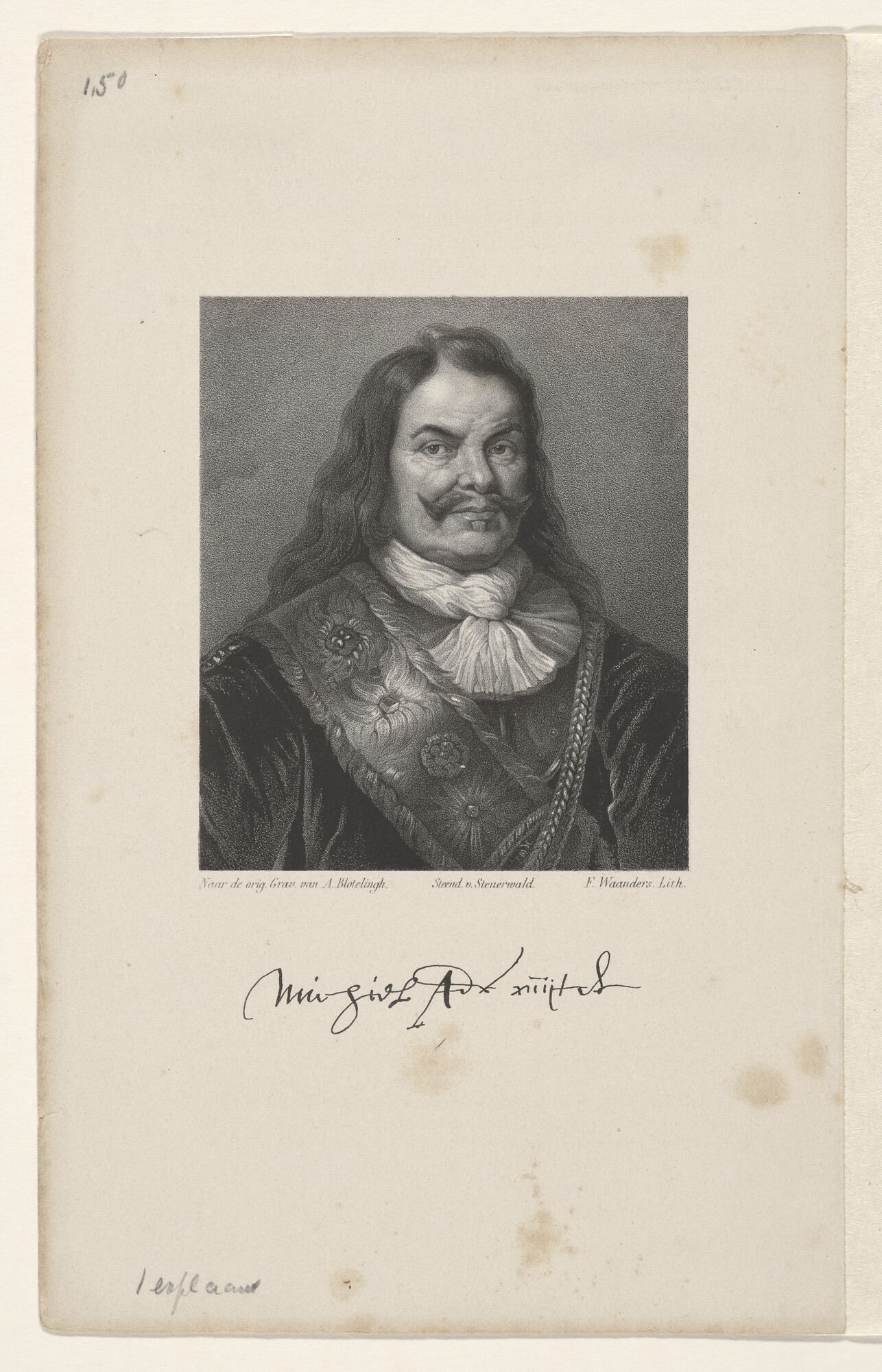 NII [volgnr. 00551]; Portret van Michiel de Ruyter; prent