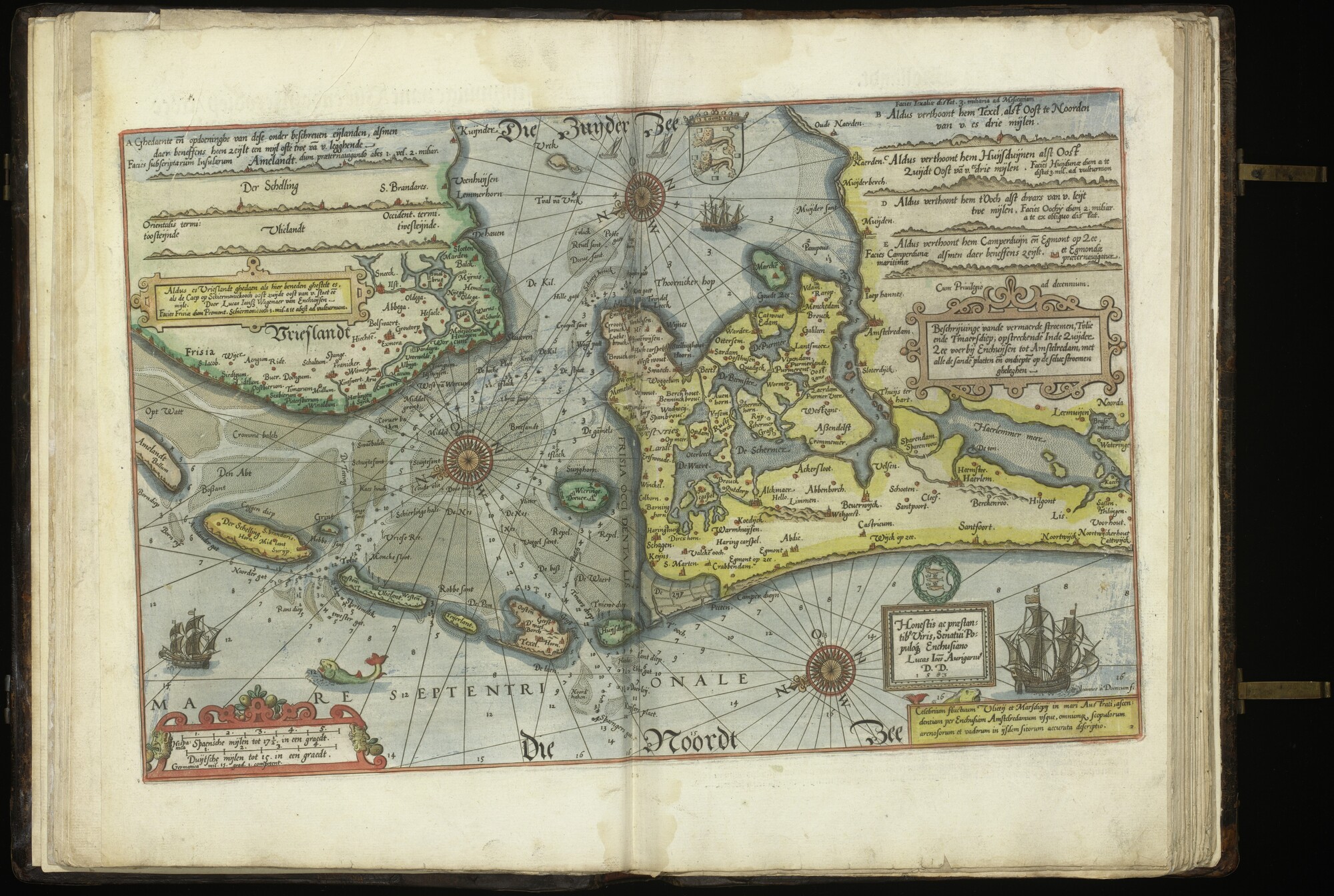 A.3327 [kaart 003]; Kaart van Noord-Holland, Friesland, De Noordzee, De Zuiderzee en De Waddeneilanden; kaart