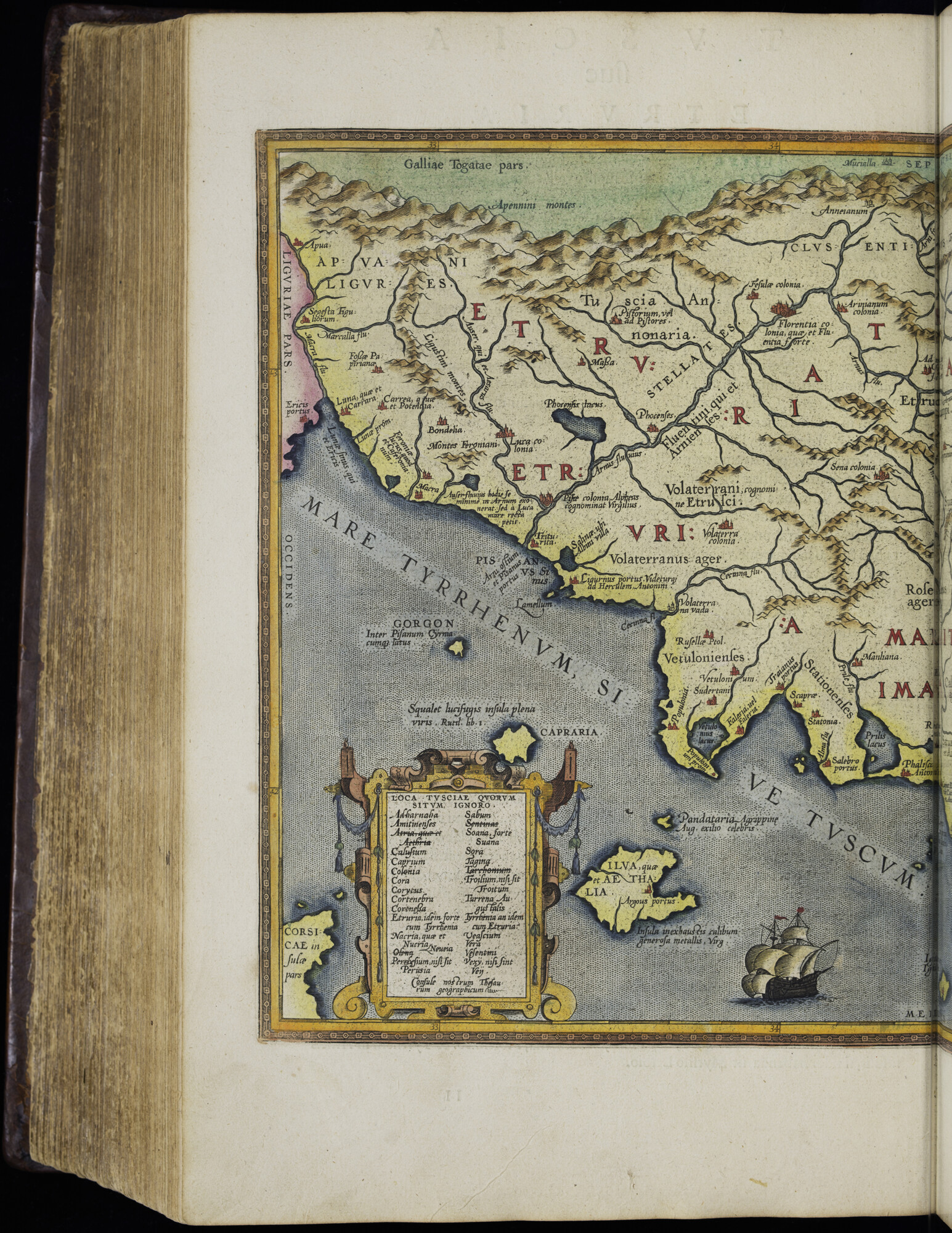 A.0145(232) [kaart 135]; Kaart van Centraal-Italië; kaart