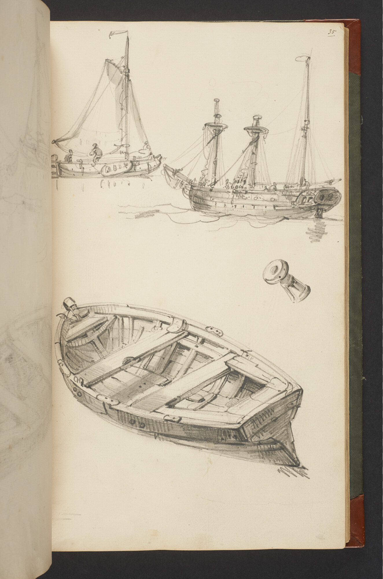 A.3222; Schetsboek met tekeningen door Albertus van Beest en Louis Meijer; schetsboek