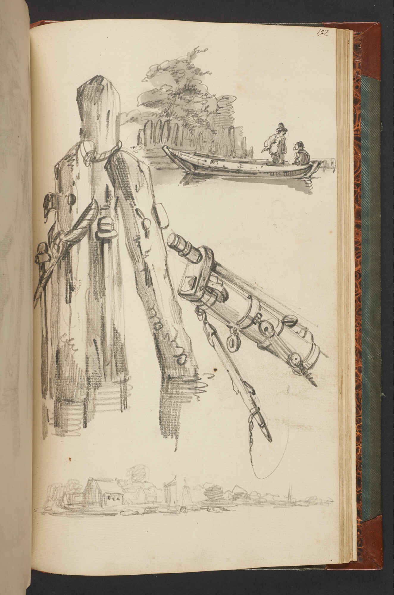 A.3222; Schetsboek met tekeningen door Albertus van Beest en Louis Meijer; schetsboek