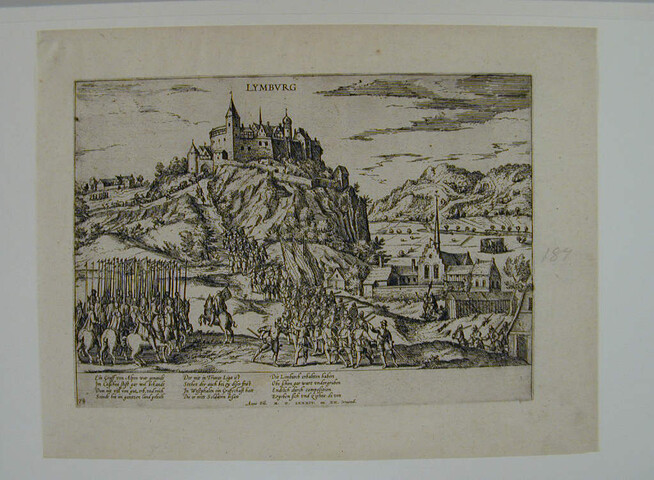 A.0145(027)249; Limburg in Westfalen voor Truchsess gewonnen, 12 november 1584; prent