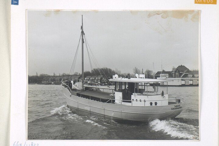 1992.1150; Foto's van de coaster ms. 'Sabang', tijdens de proefvaart; fotoreportage