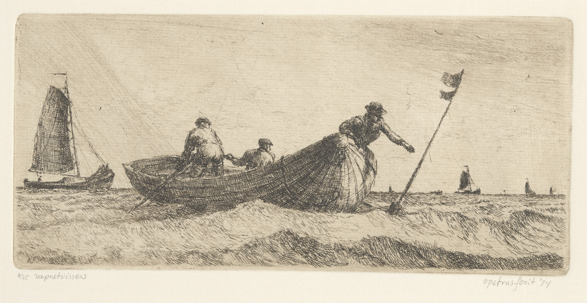 A.4784(02); Reepnetvissers; prent