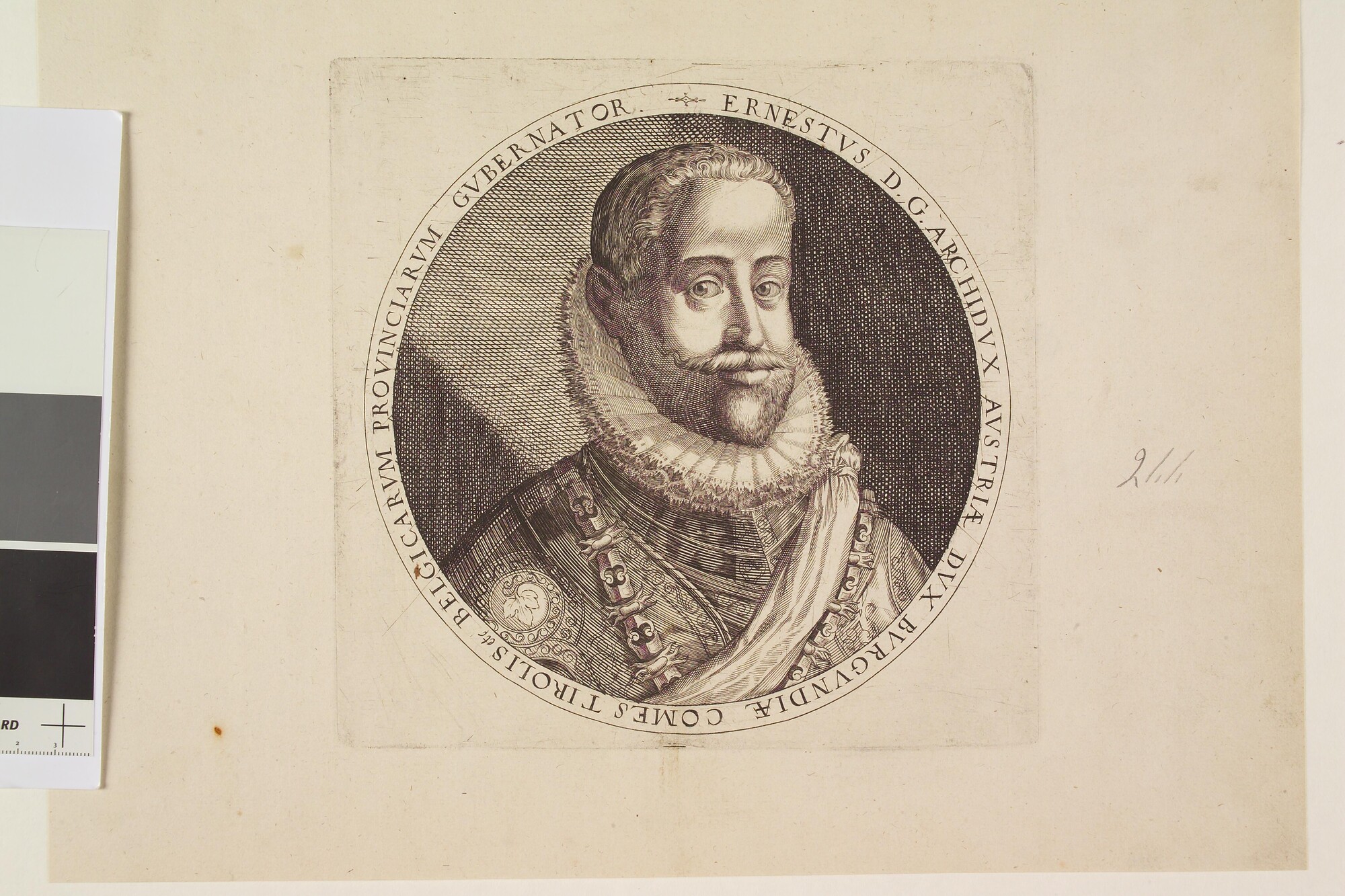 A.0145(027)306; Portret van Ernst, aartshertog van Oostenrijk; prent