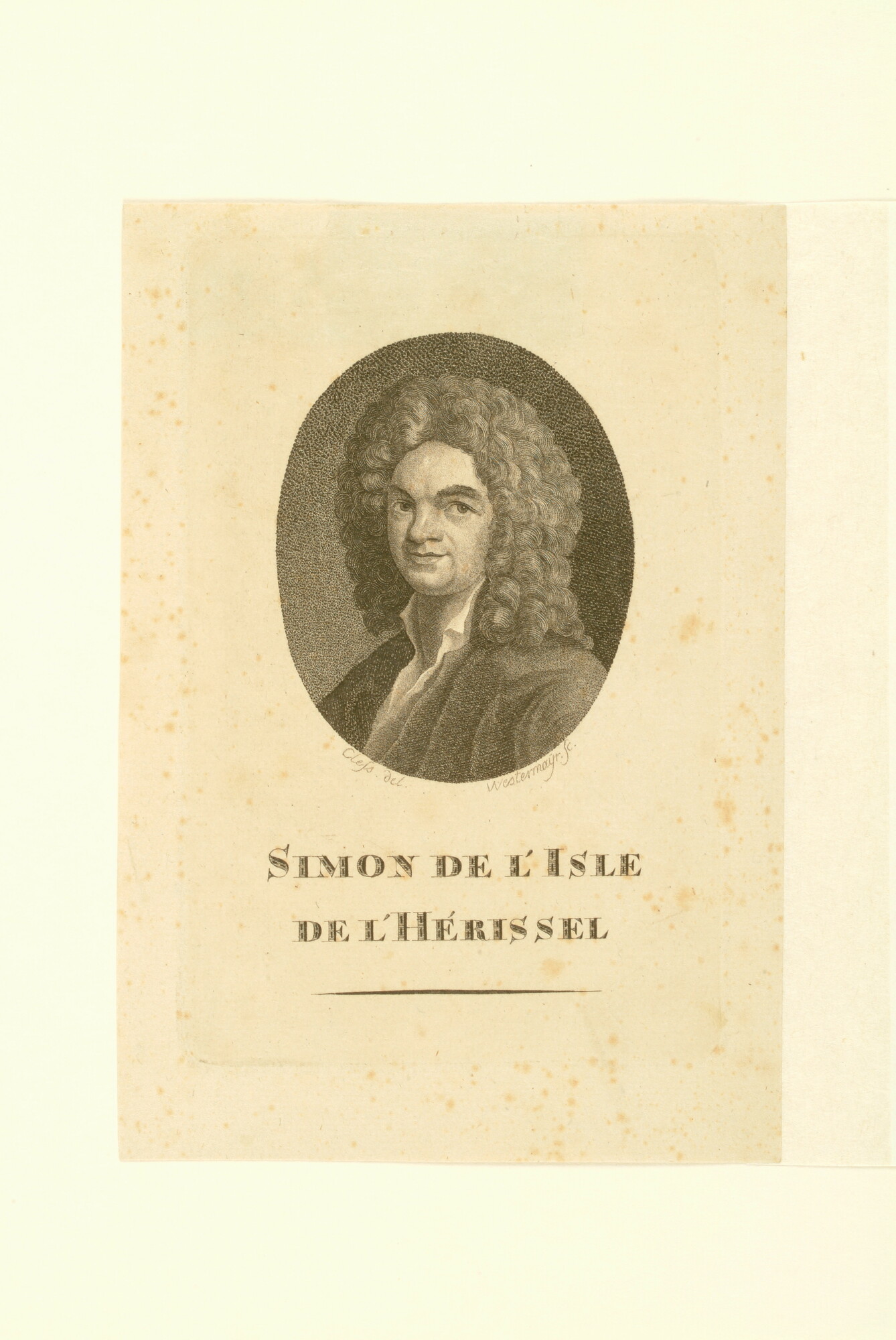 A.0075(096); Portret van Simon de L'Isle; prent