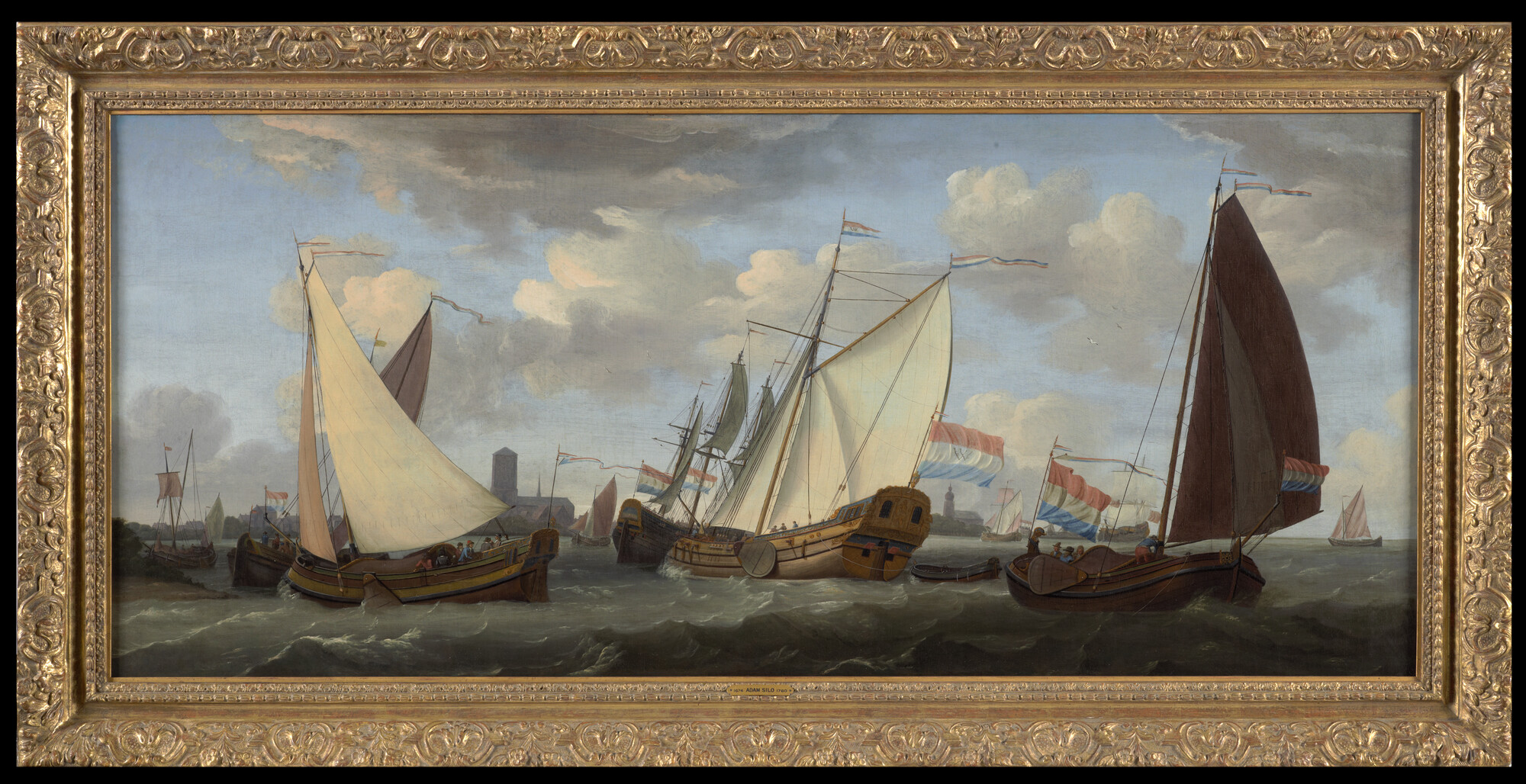 A.4193; Scheepvaart op de rede van Zierikzee; schilderij