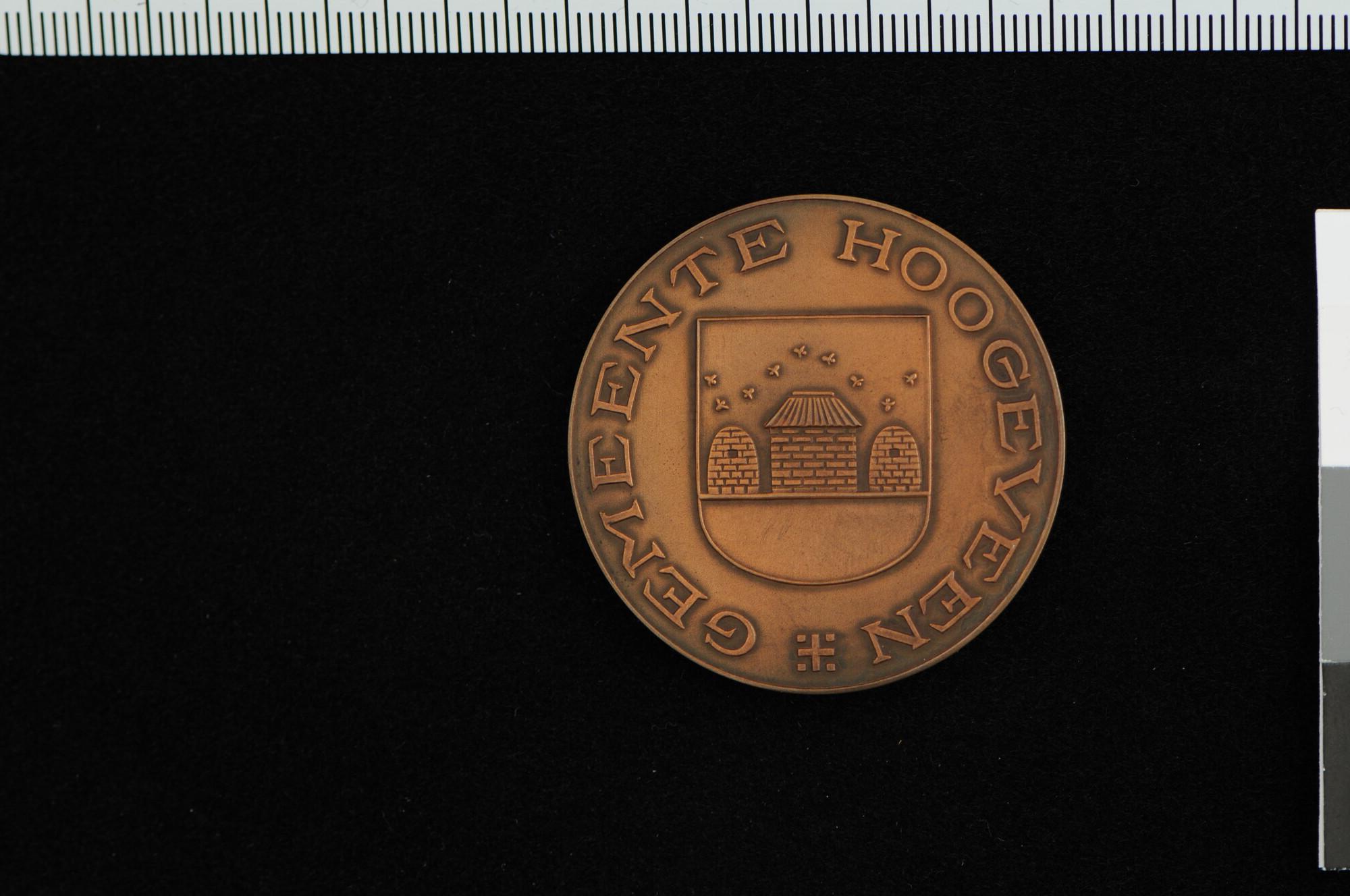 S.0567; Penning op het 300-jarig bestaan van de gemeente Hoogeveen, 1925; penning
