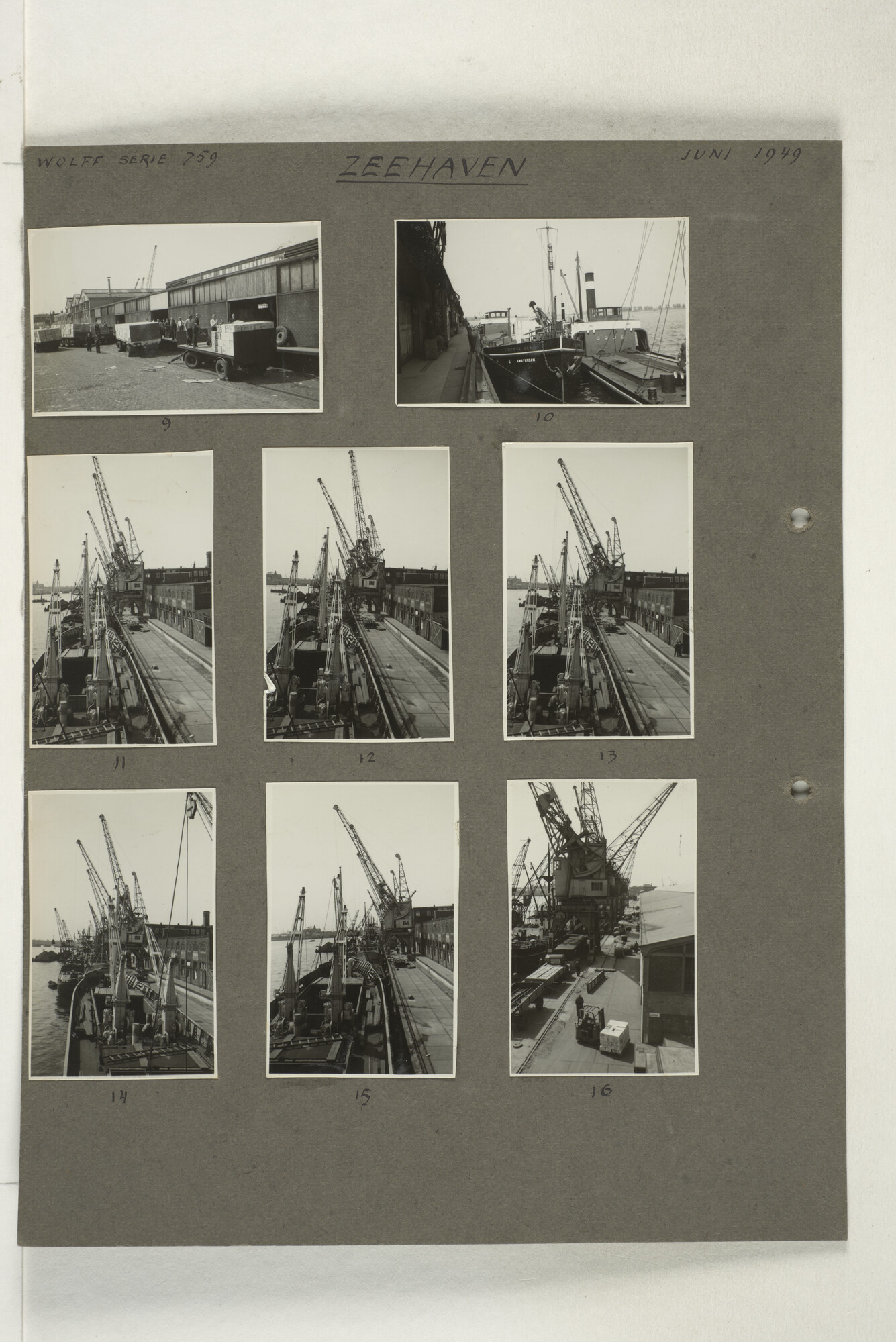 1998.2180; Omslag met een grote hoeveelheid proef foto's gemaakt in opdracht van de Gemeente Handelsinrichtingen in Amsterdam en de Koninklijke Hollandsche Lloyd te Amsterdam.; omslag