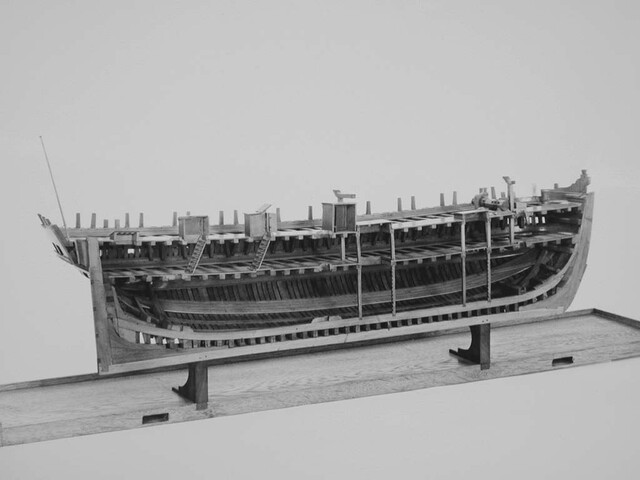 S.0663(07); Model van het driemastschip Cornelis Houtman; scheepsmodel