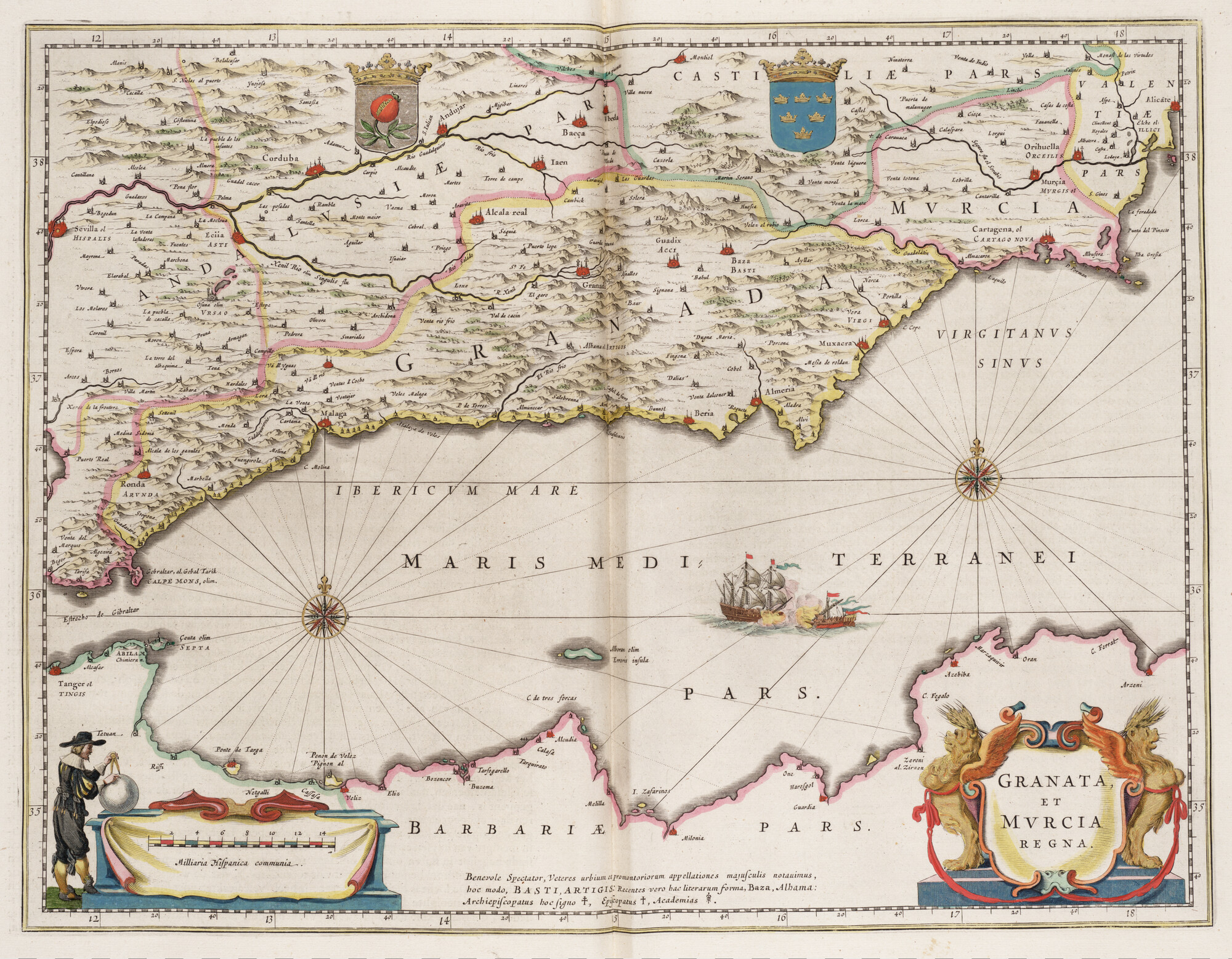 S.1034(08) [kaart 025]; Kaart van Granada en Murcia; landkaart