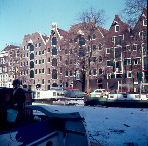 S.9100(0527); De Brouwersgracht te Amsterdam; diapositief