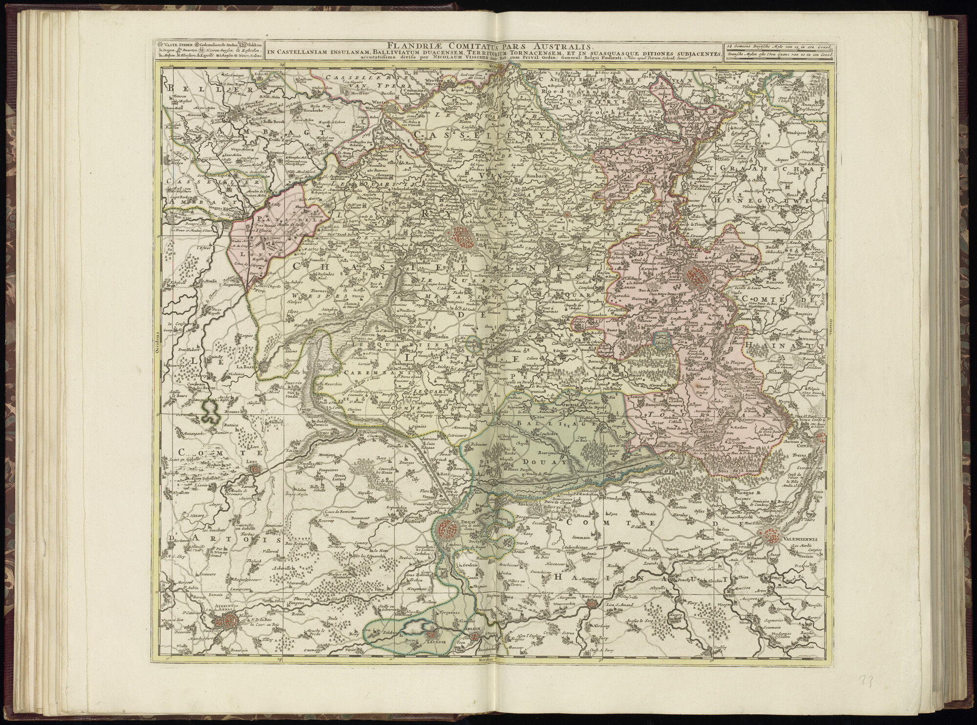 B.0032(029) [kaart 021]; Kaart van Zuid-België en Noord-Frankrijk; kaart