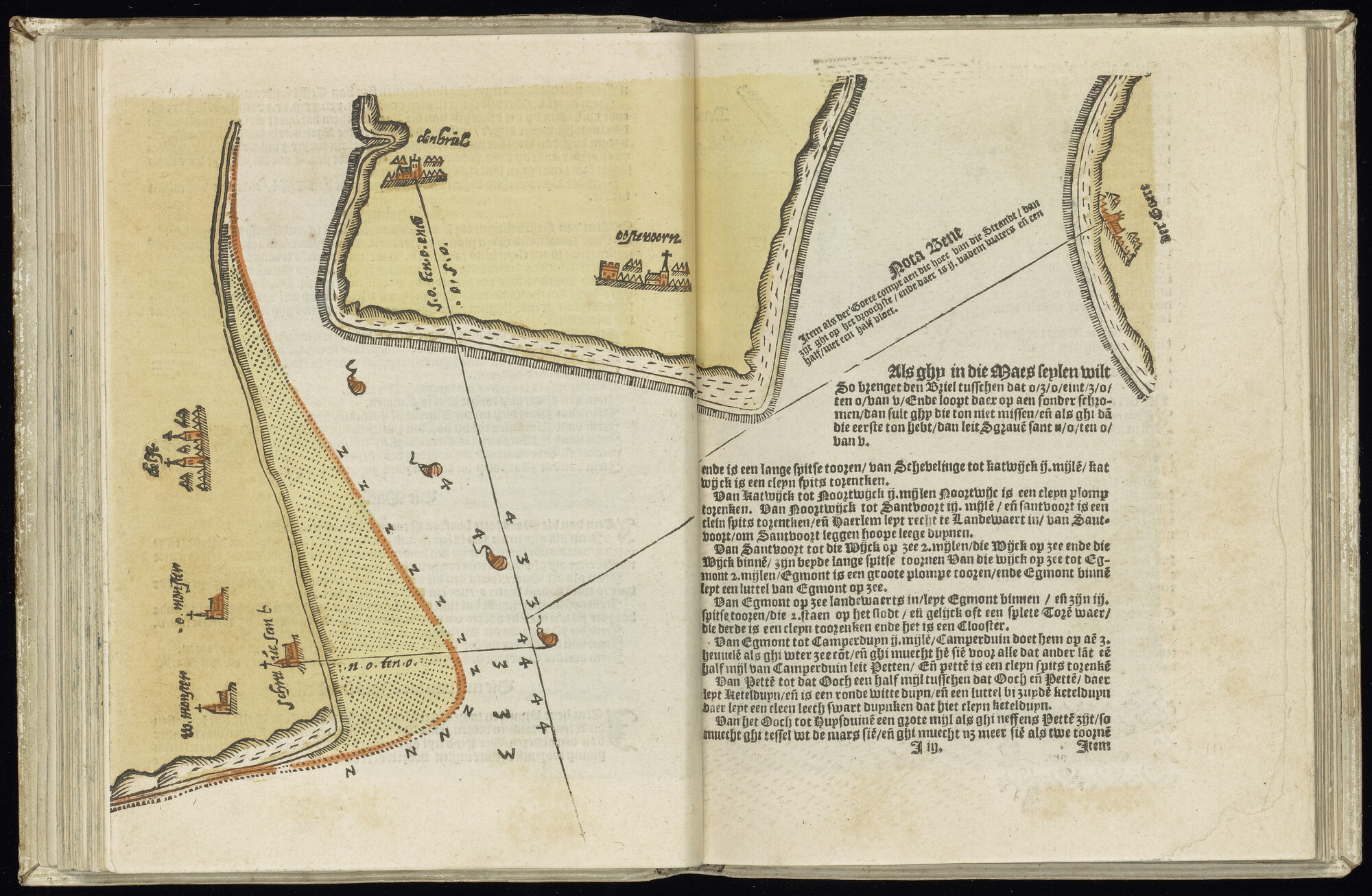 S.1227 [kaart 025]; Kaart van de Noordzee en de kust van Zuid-Holland; kaart