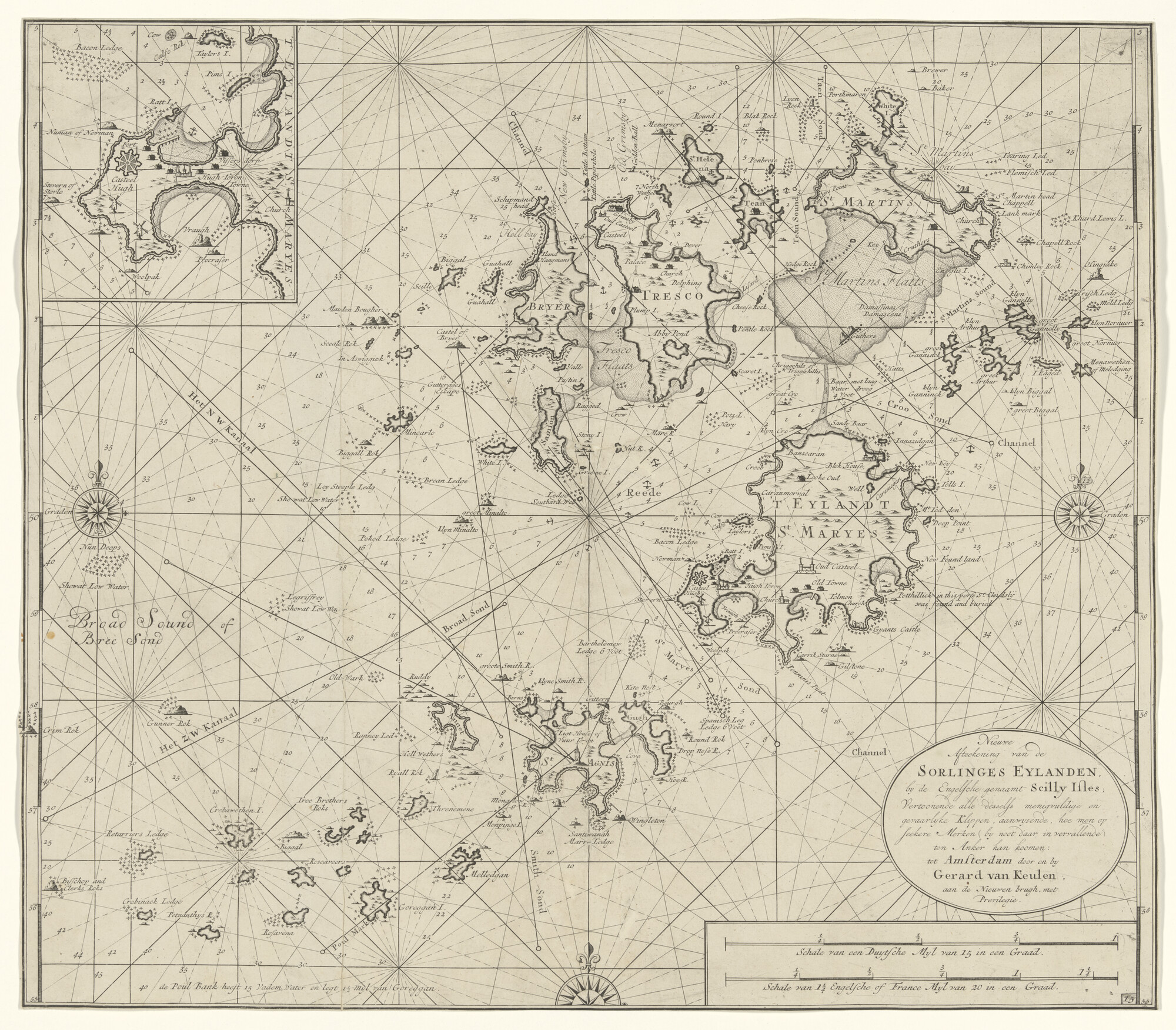 S.1072(02)03; Landverkenningen van de zuidkust van Engeland tussen Dover en Dartmouth; zeekaart